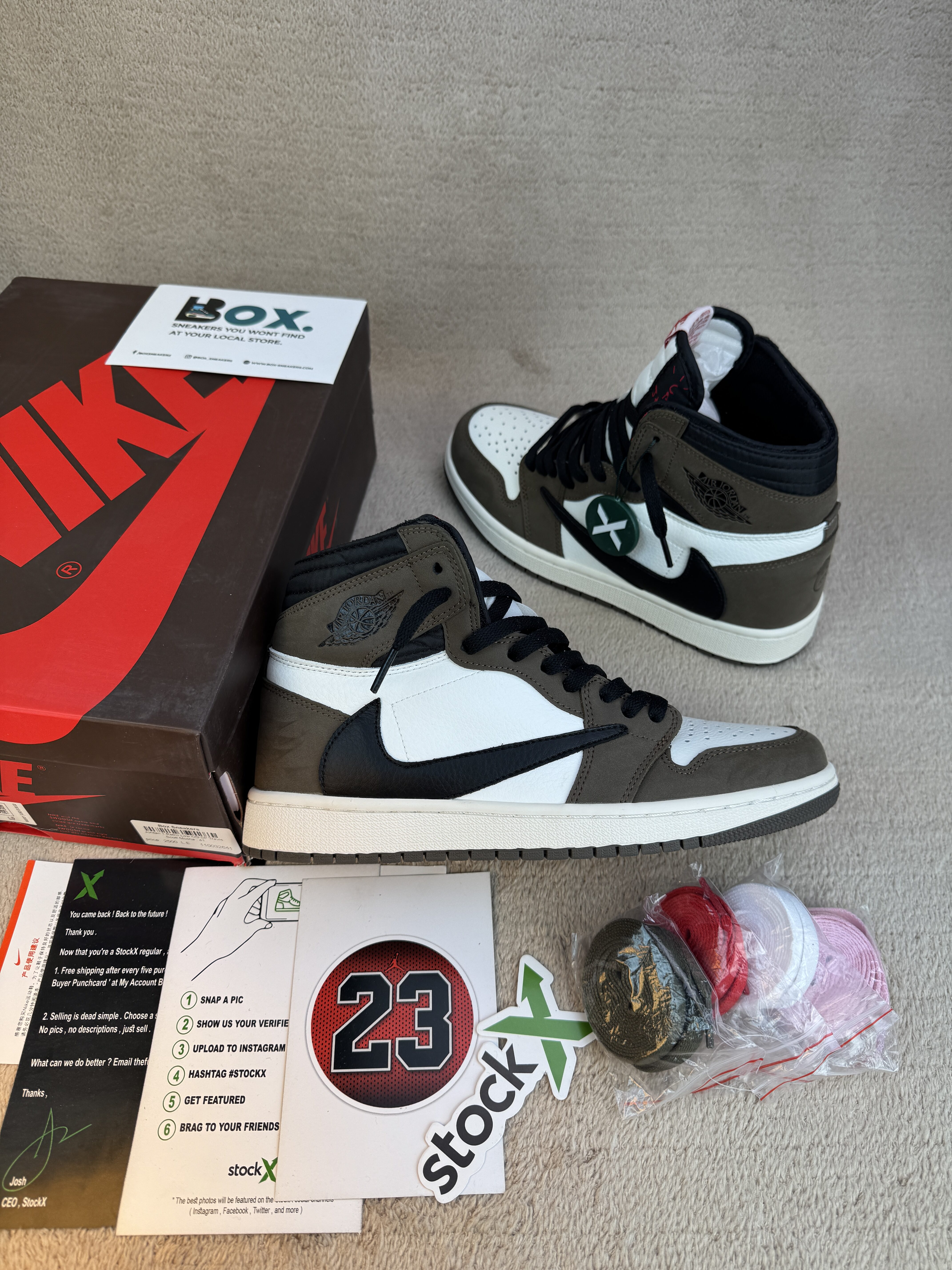 Jordan 1 Retro High OG SP Travis Scott Mocha - Image 15