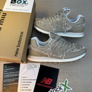New Balance 574 Miu Miu Denim Colonial Beige (Women s)