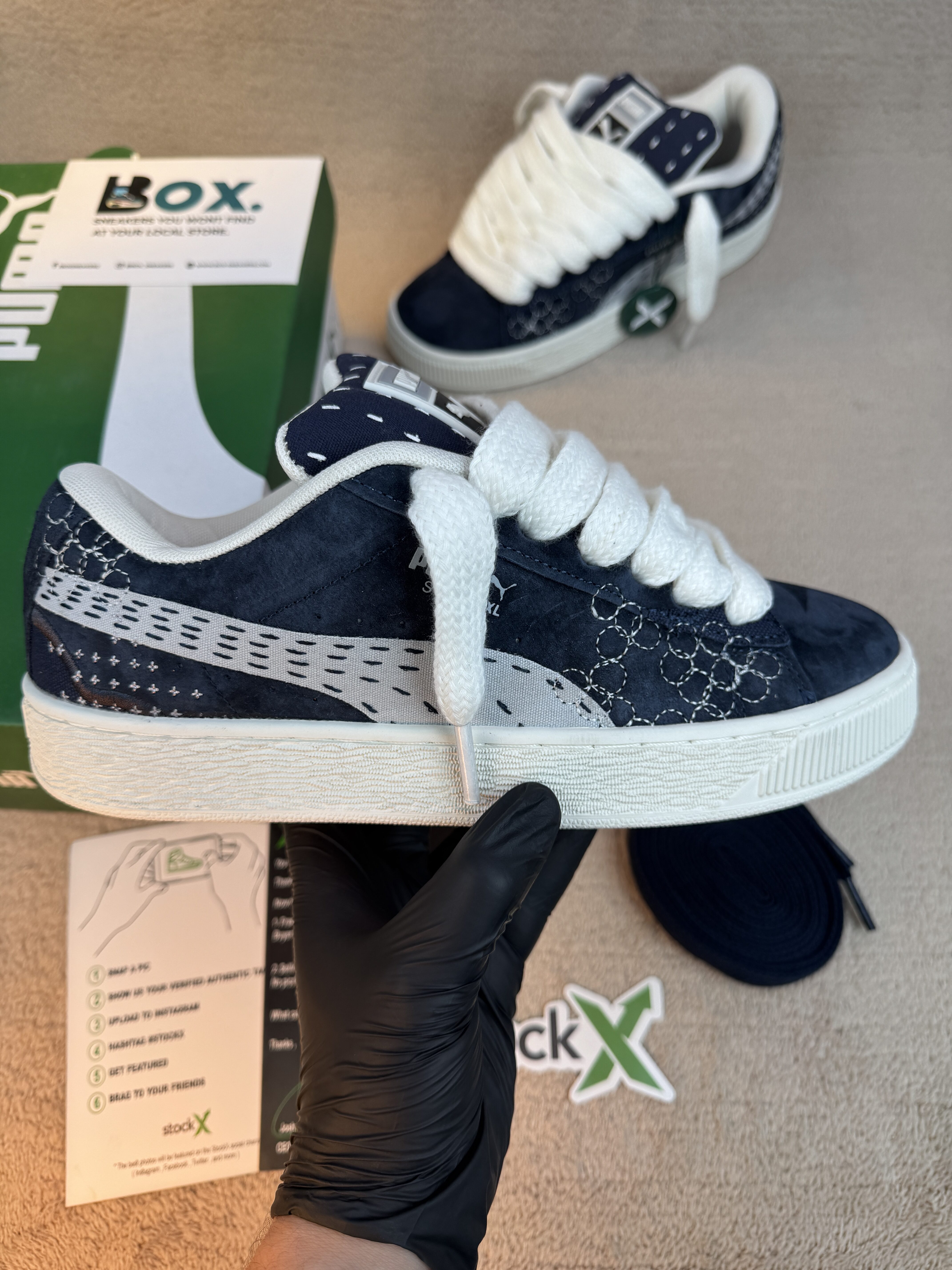 Puma XL Sashiko - New Navy - Image 3