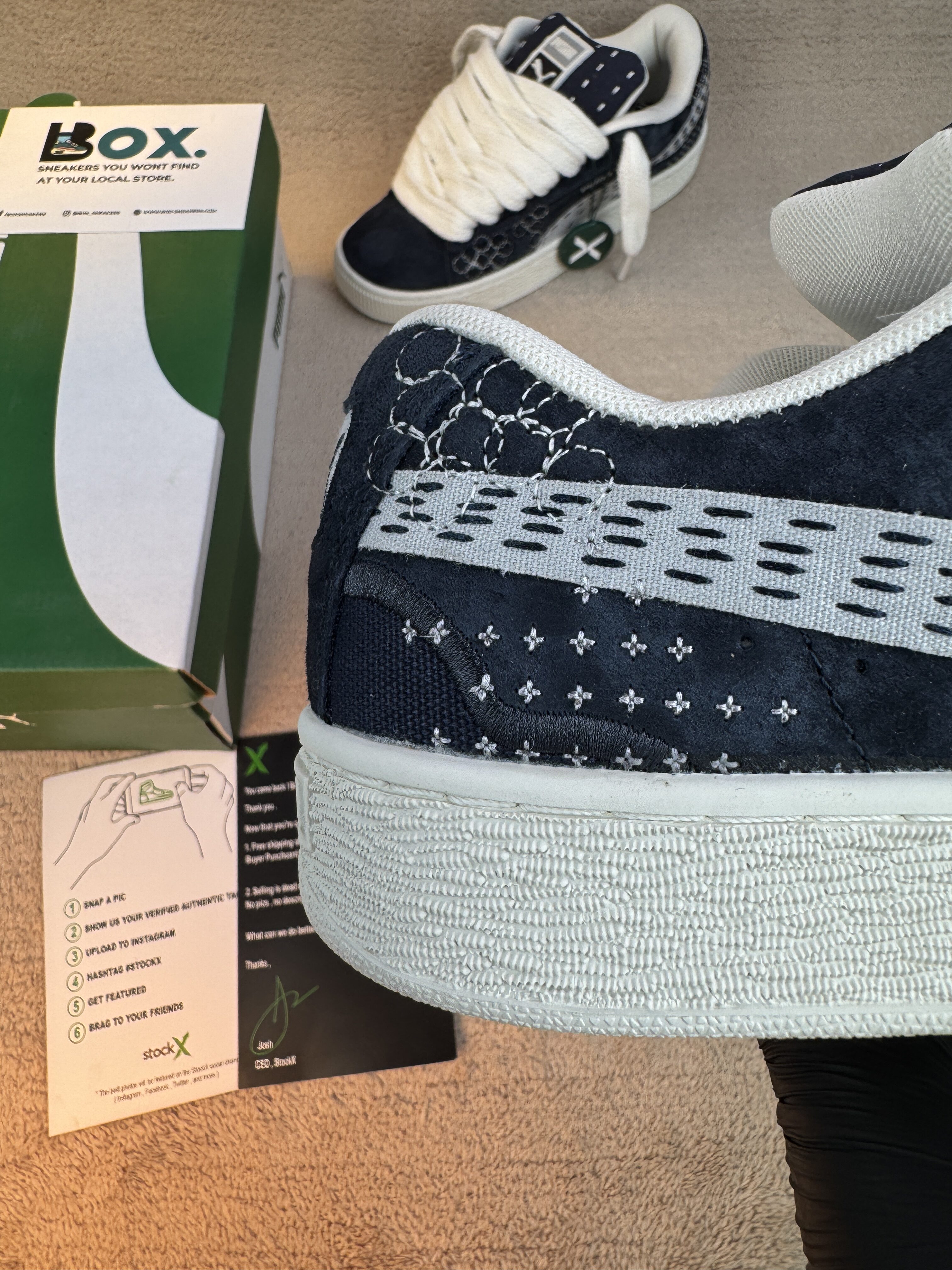 Puma XL Sashiko - New Navy - Image 4