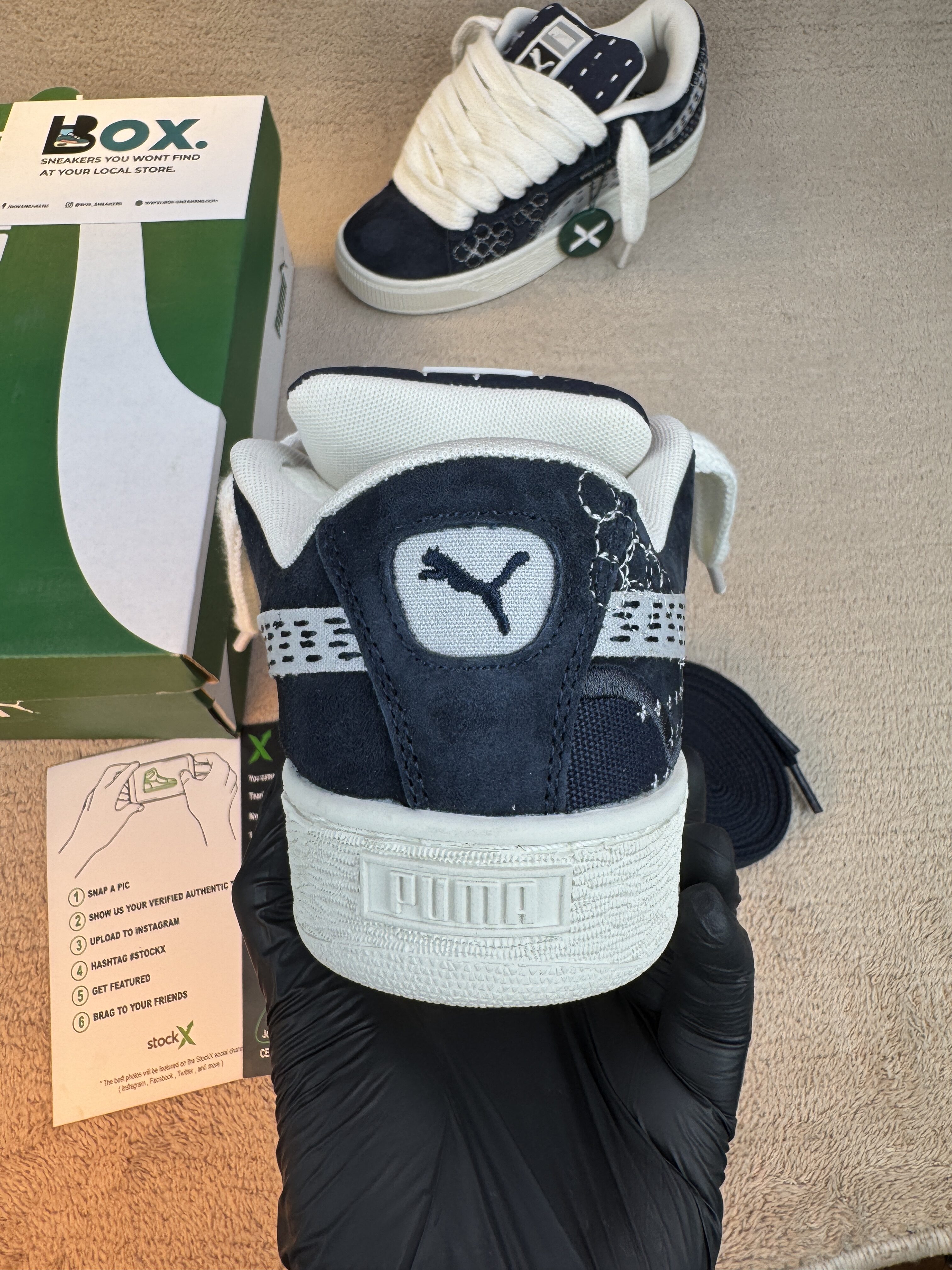 Puma XL Sashiko - New Navy - Image 11