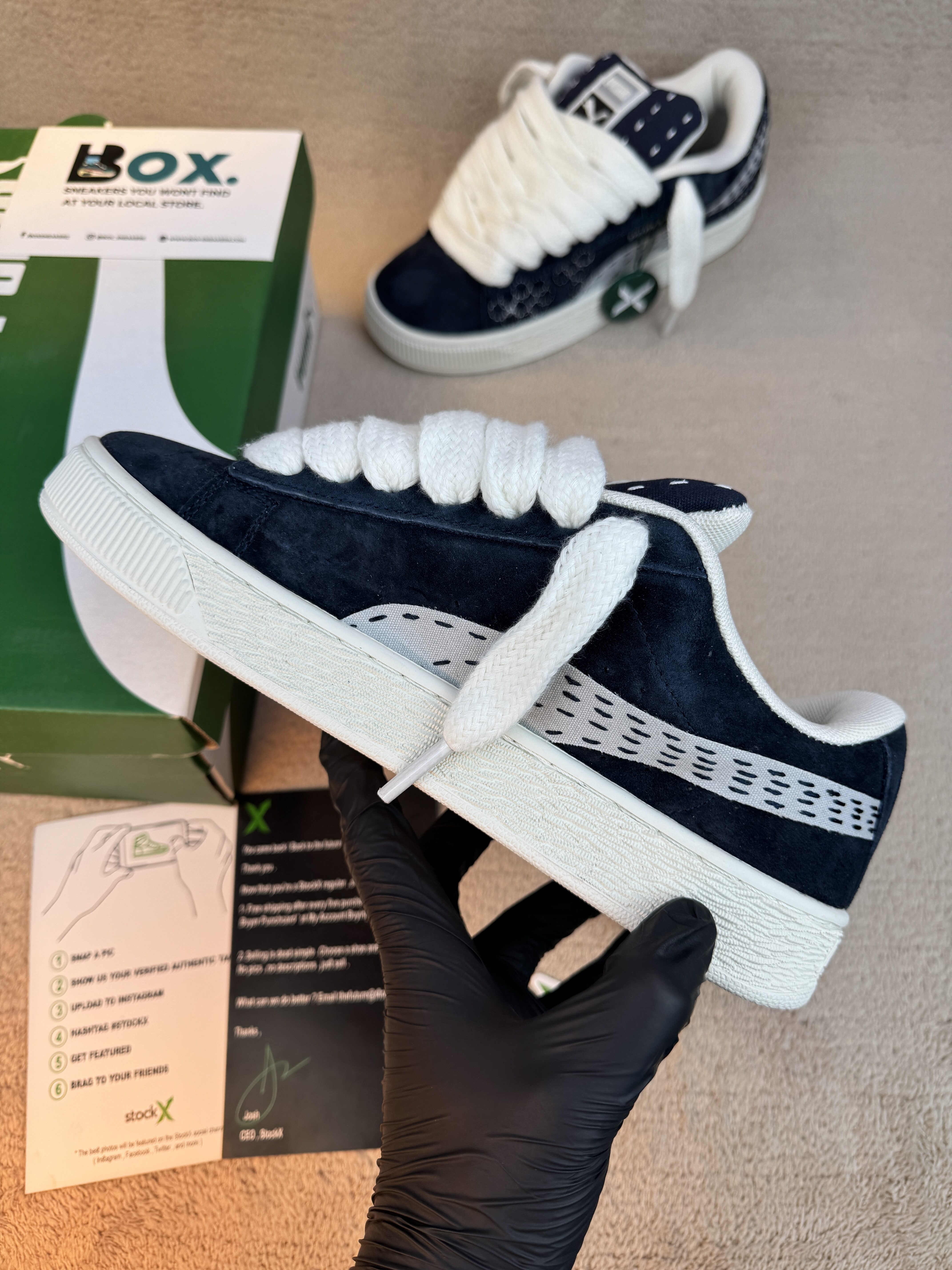 Puma XL Sashiko - New Navy - Image 12