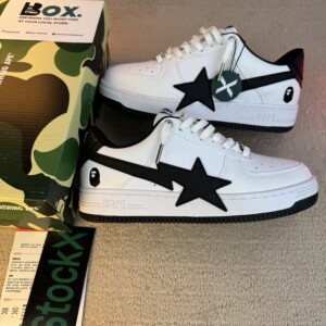 A Bathing Ape Bape Sta OS #2 White Black