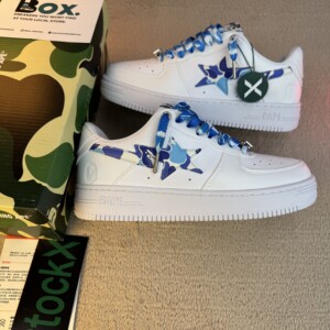 A Bathing Ape Bape Sta Low ABC Camo White Blue