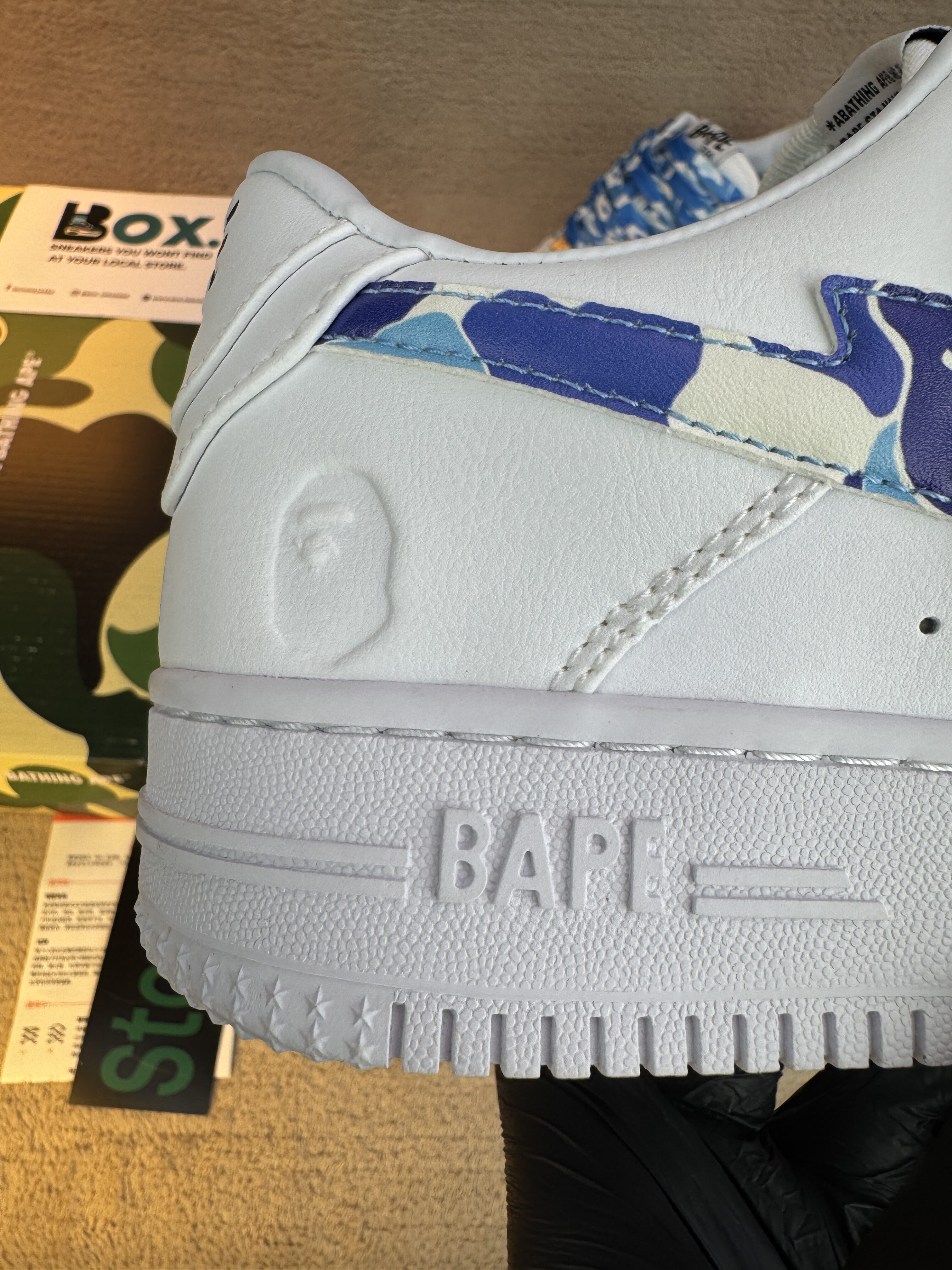 A Bathing Ape Bape Sta Low ABC Camo White Blue - Image 4