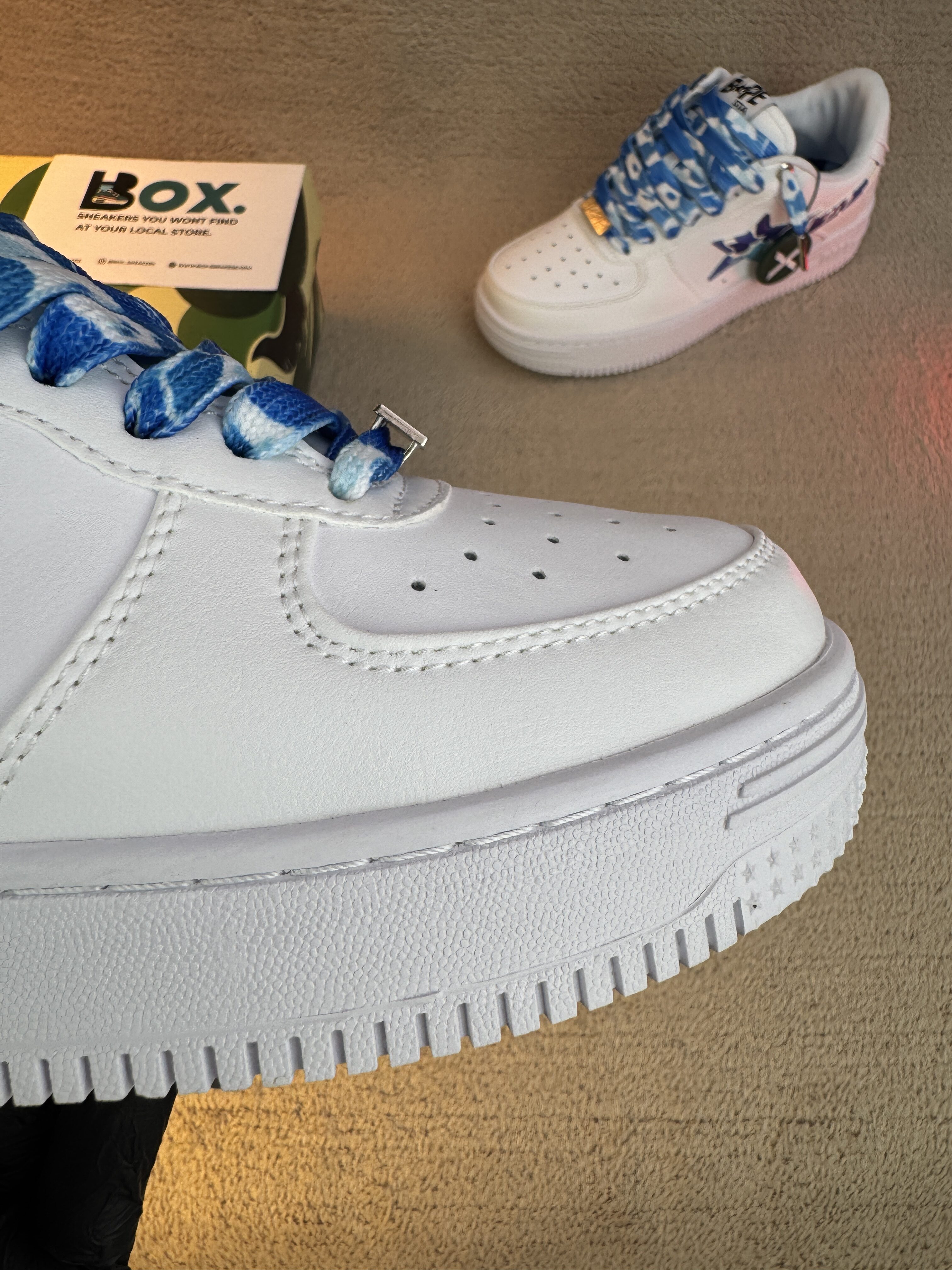 A Bathing Ape Bape Sta Low ABC Camo White Blue - Image 6