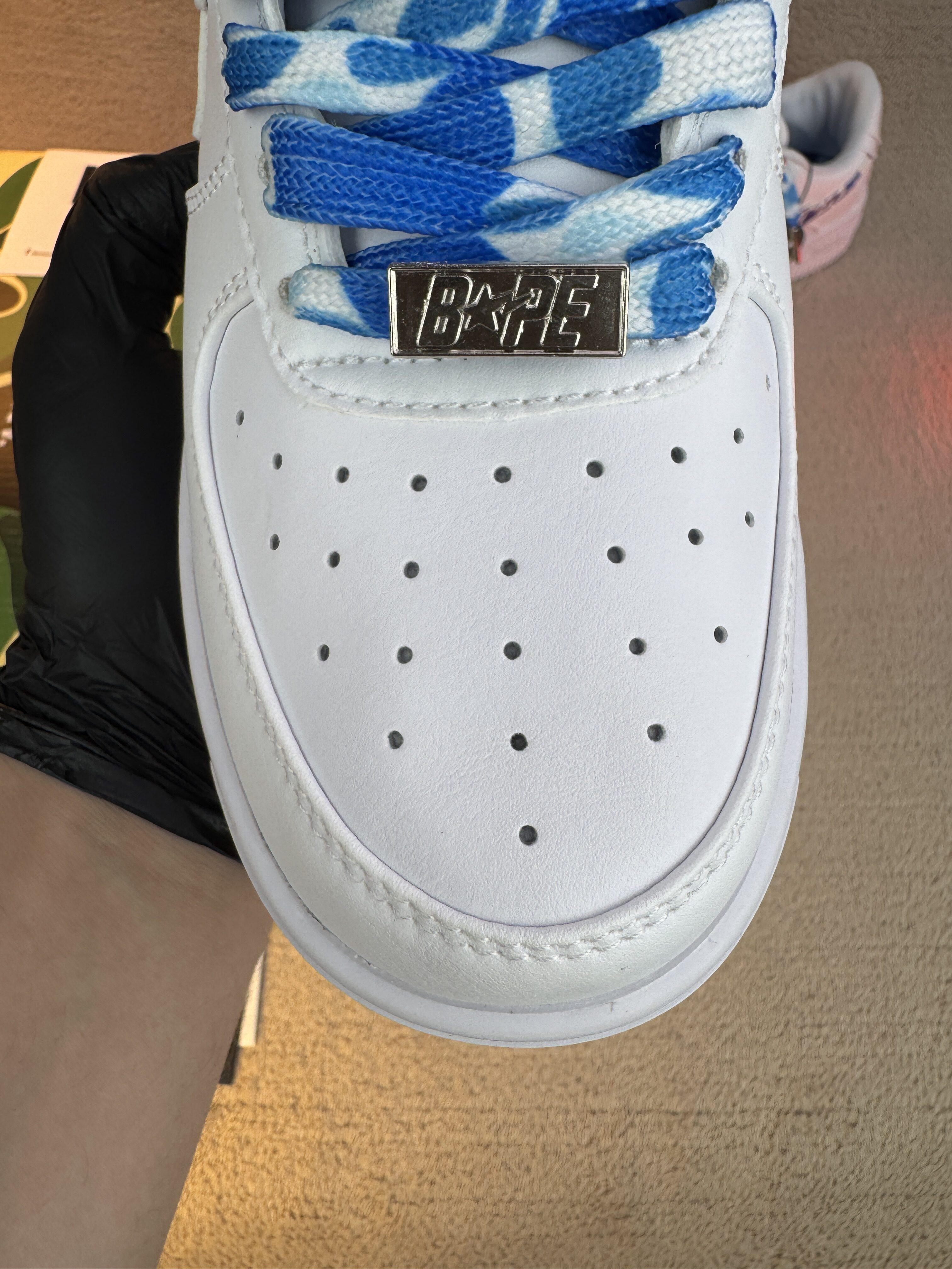 A Bathing Ape Bape Sta Low ABC Camo White Blue - Image 7