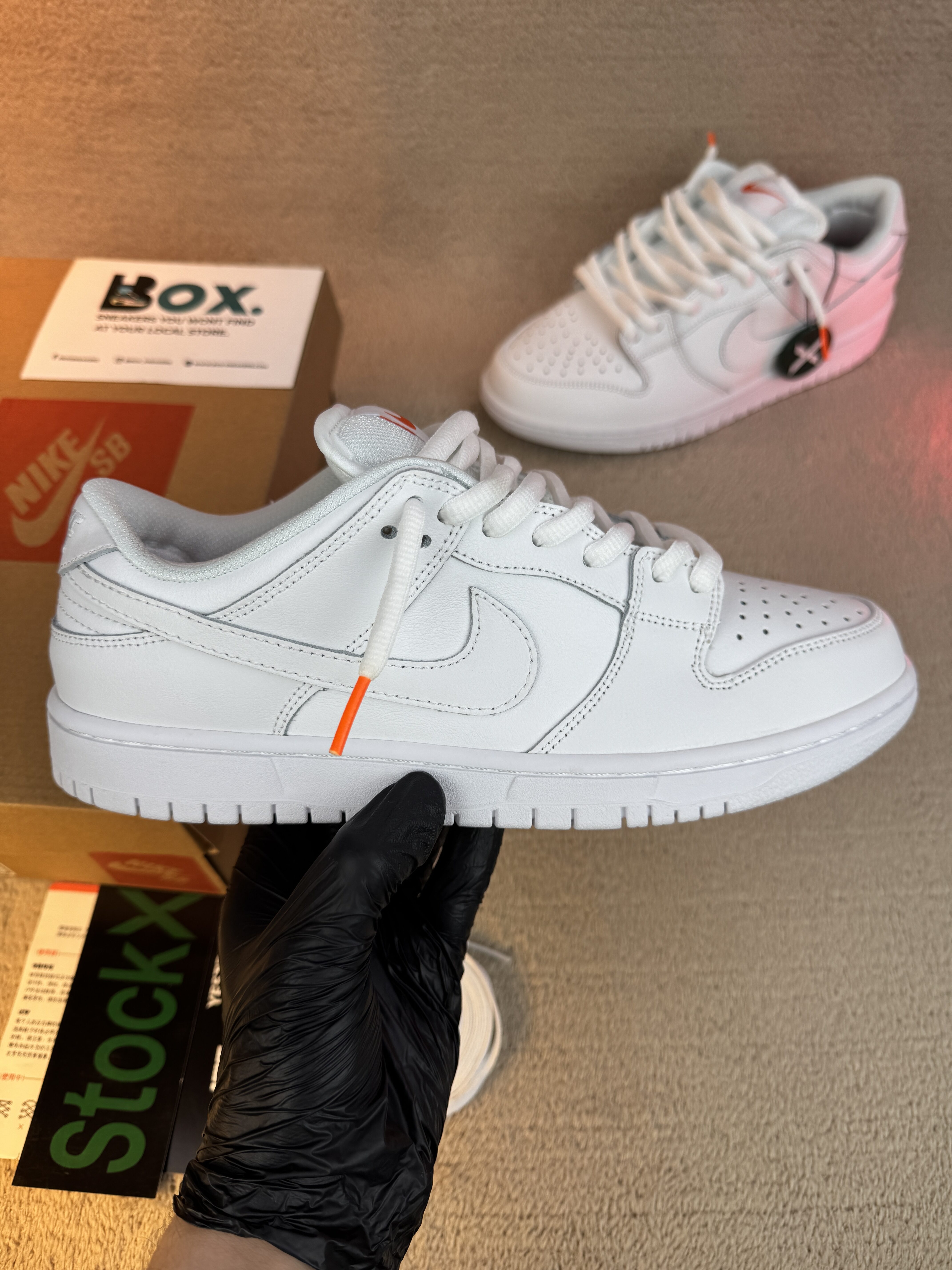 Nike SB Dunk Low Pro Triple White - Image 3