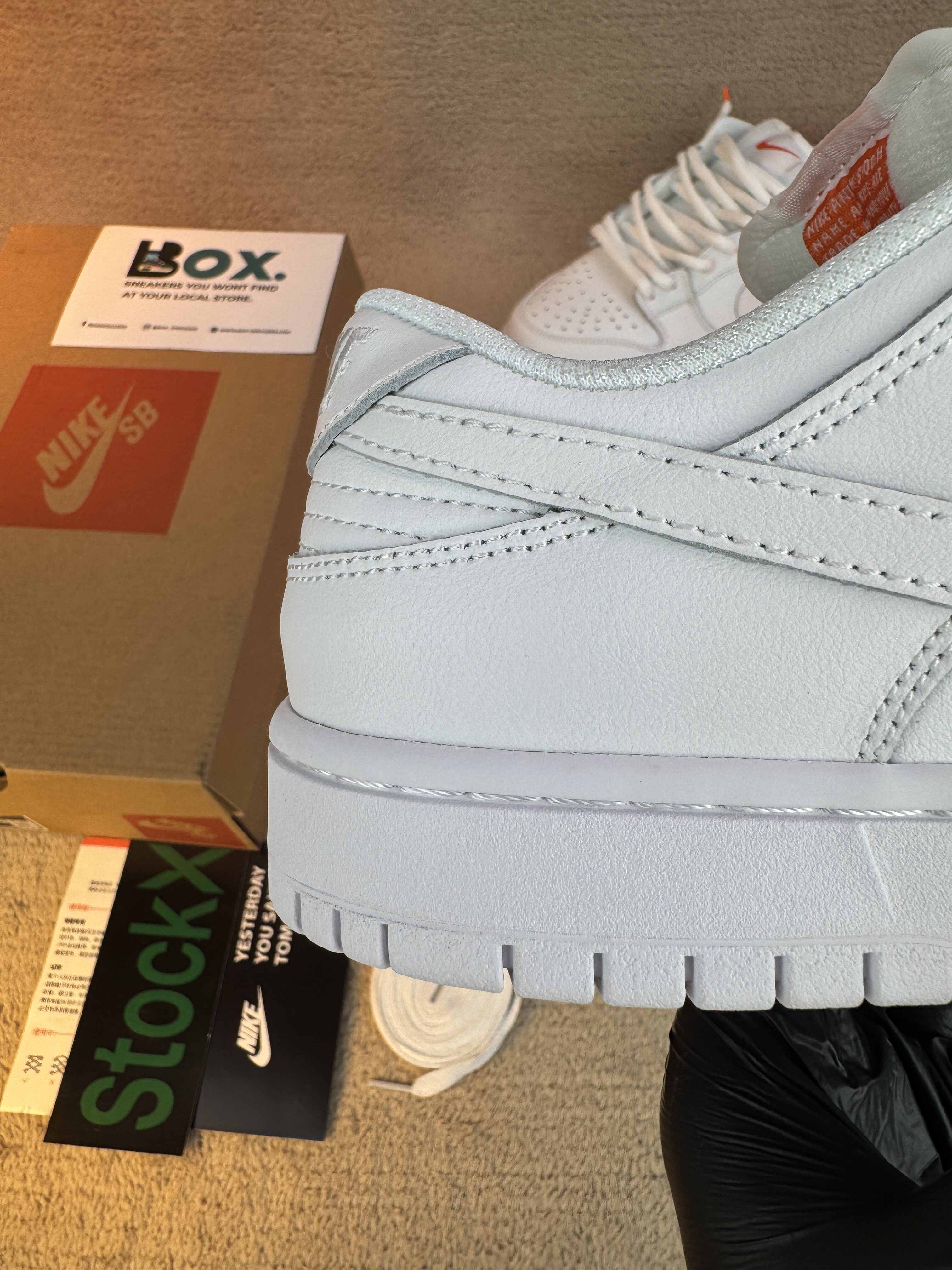 Nike SB Dunk Low Pro Triple White - Image 4