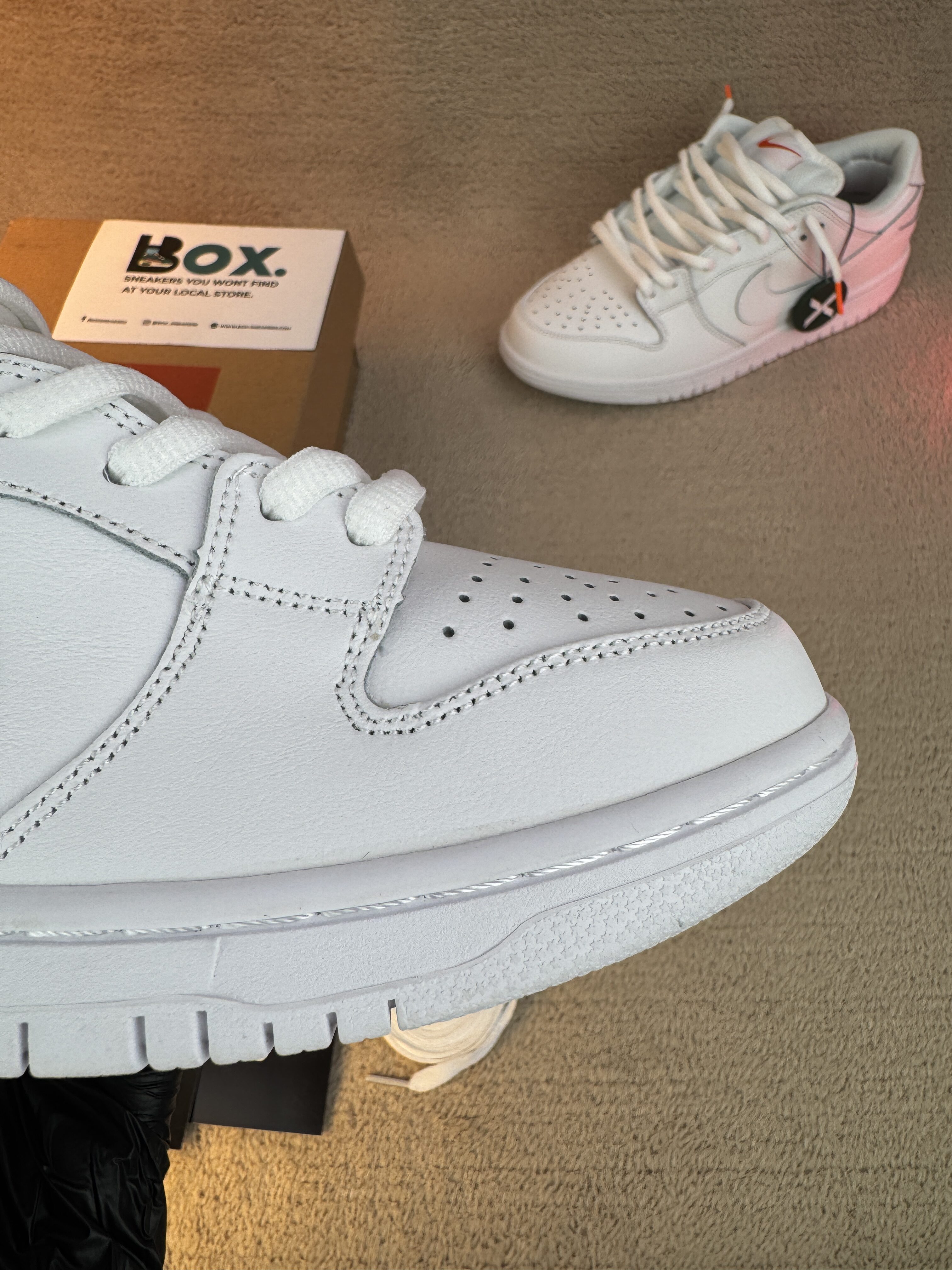 Nike SB Dunk Low Pro Triple White - Image 6
