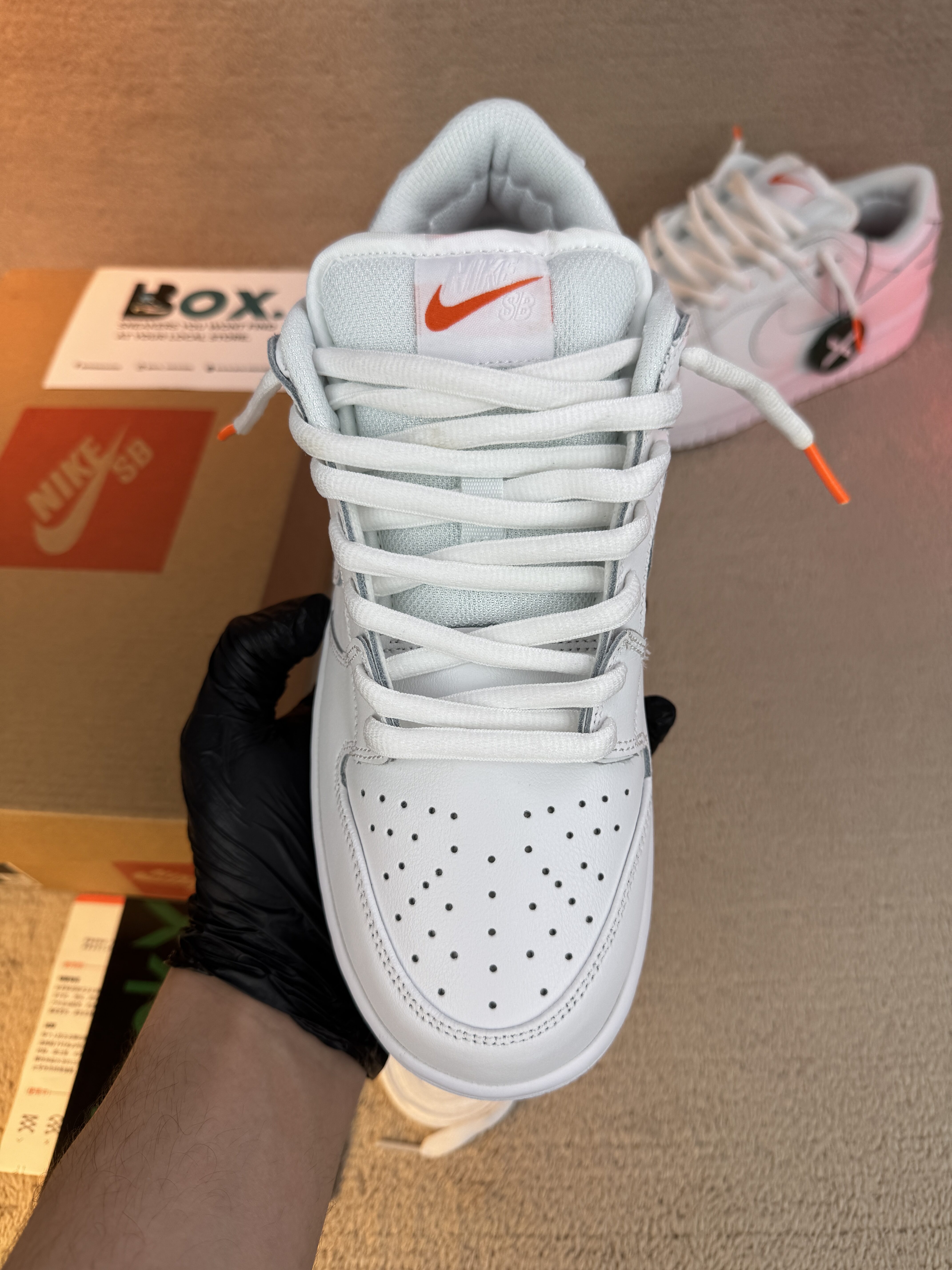 Nike SB Dunk Low Pro Triple White - Image 8