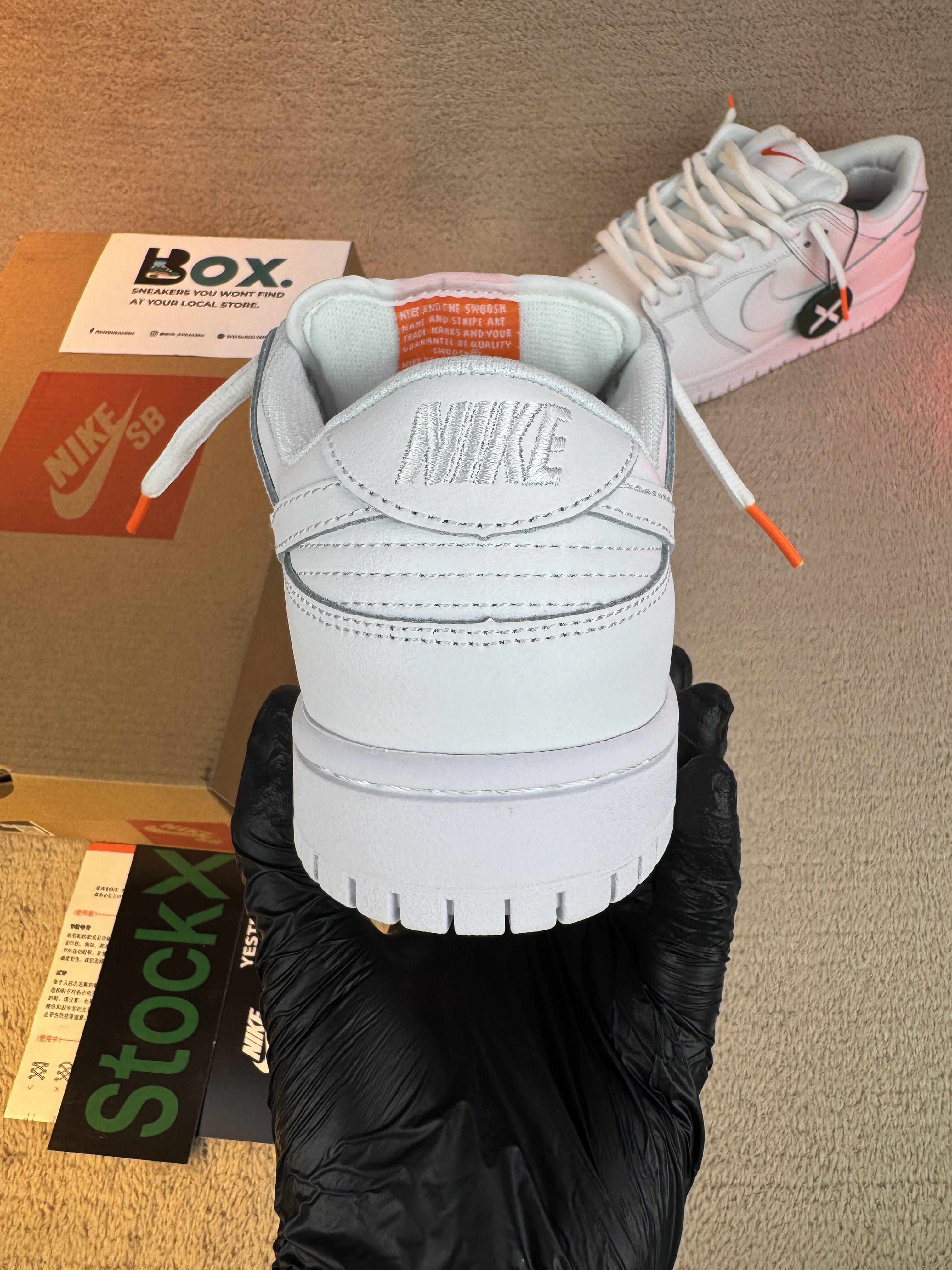 Nike SB Dunk Low Pro Triple White - Image 10