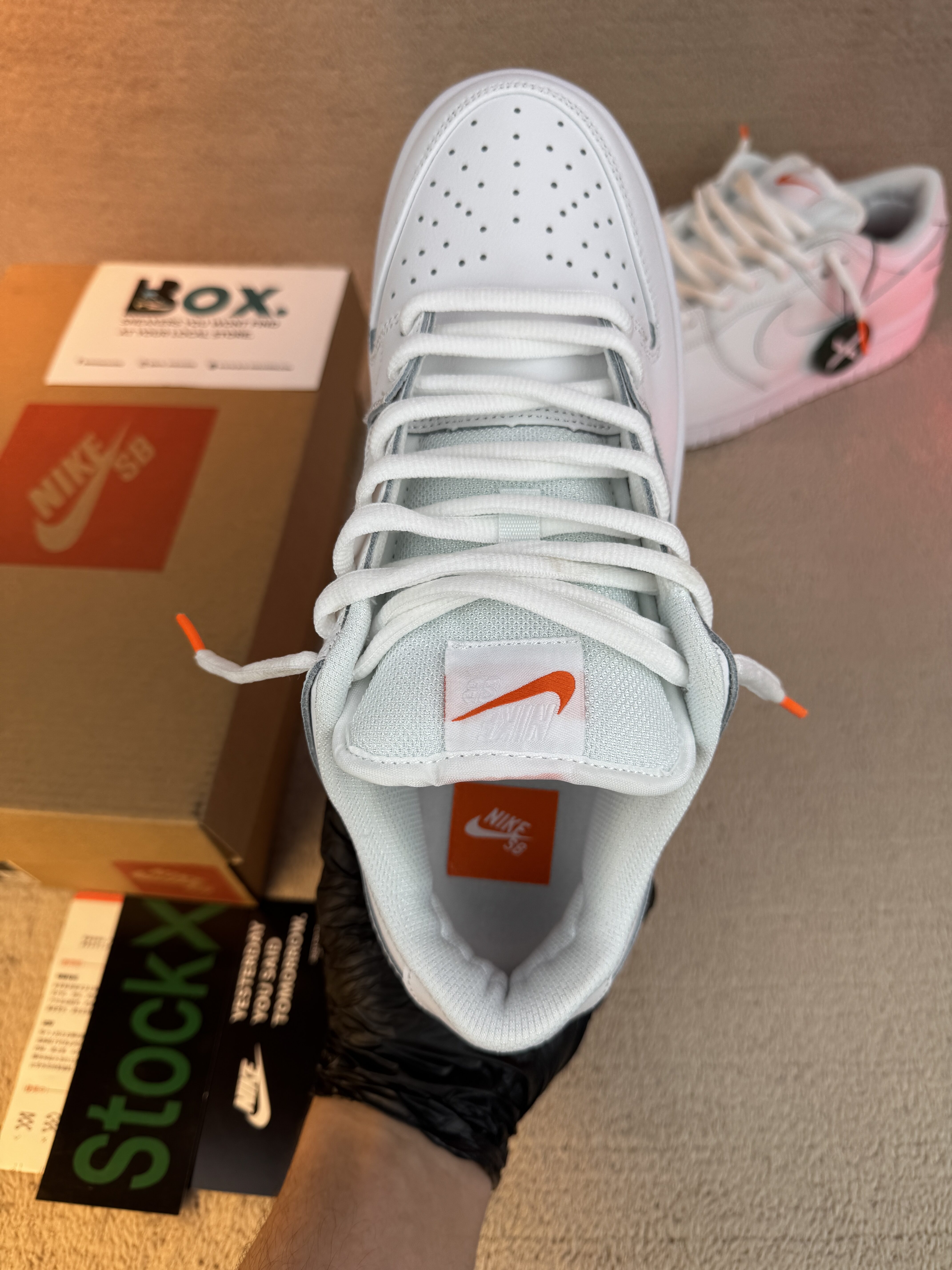 Nike SB Dunk Low Pro Triple White - Image 11
