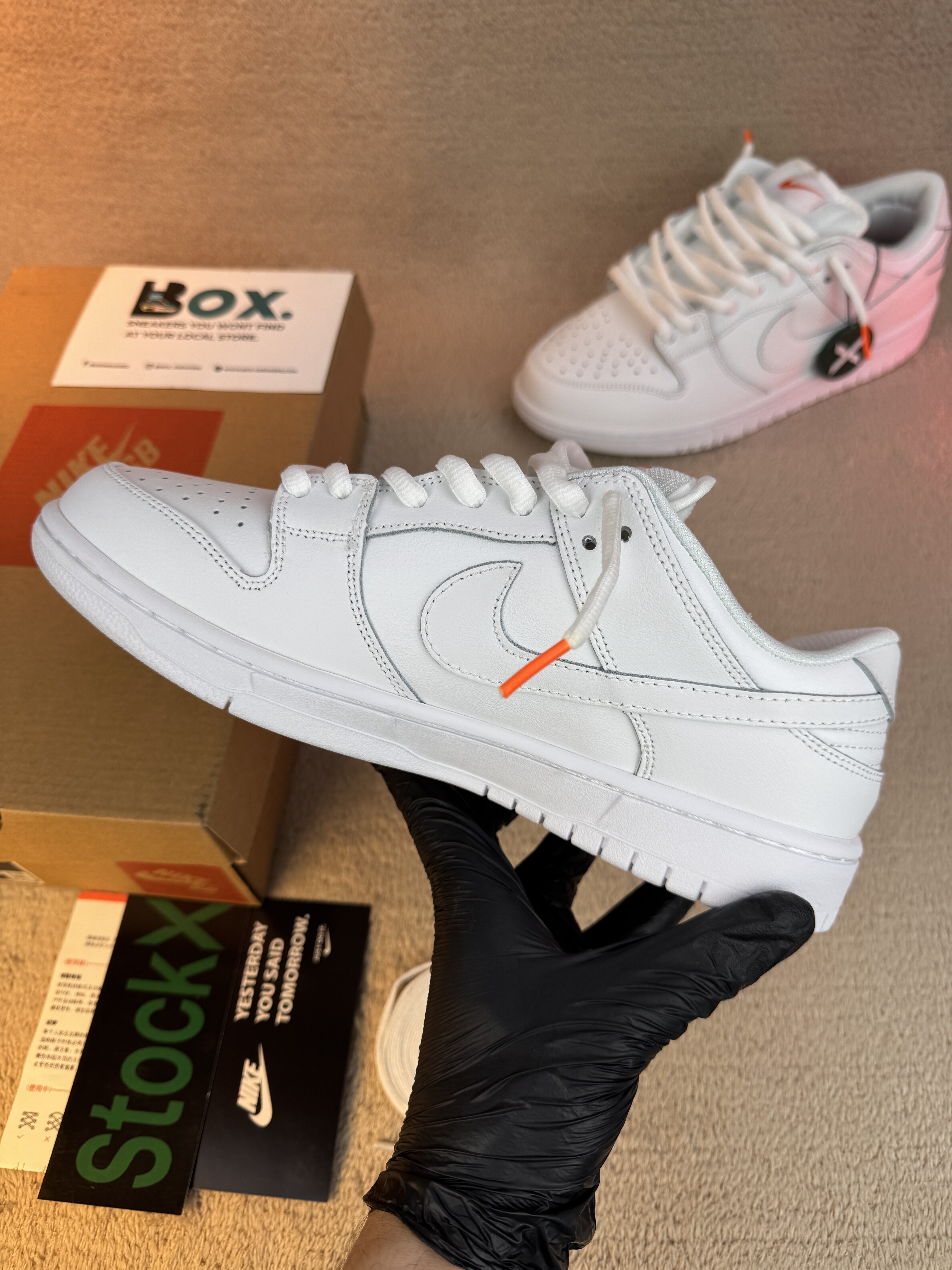 Nike SB Dunk Low Pro Triple White - Image 12