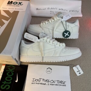 Jordan 1 Retro Low OG SP Travis Scott Michael Rubin White Party