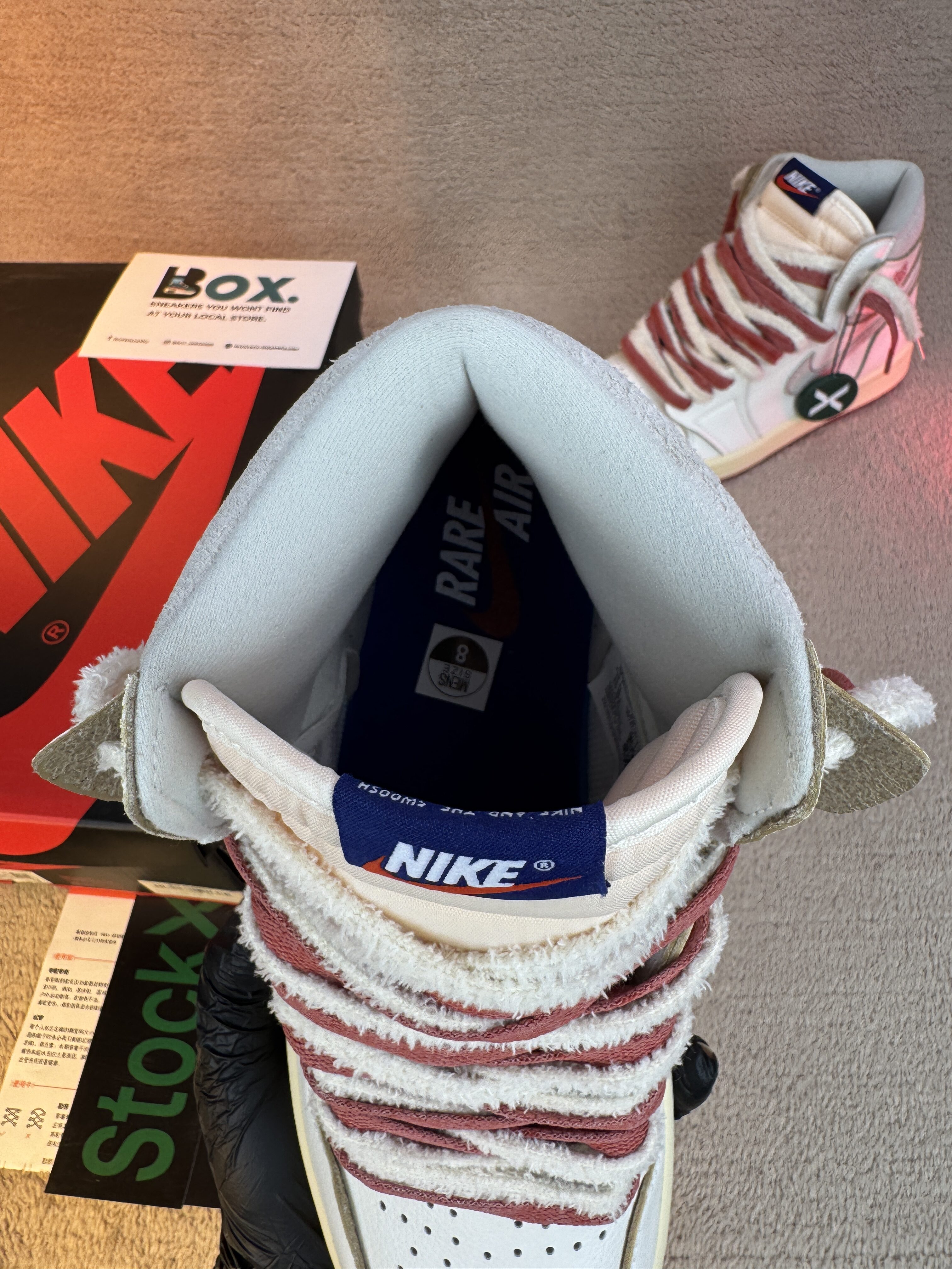 Jordan 1 Retro High Rare Air Sail Cinnabar - Image 8