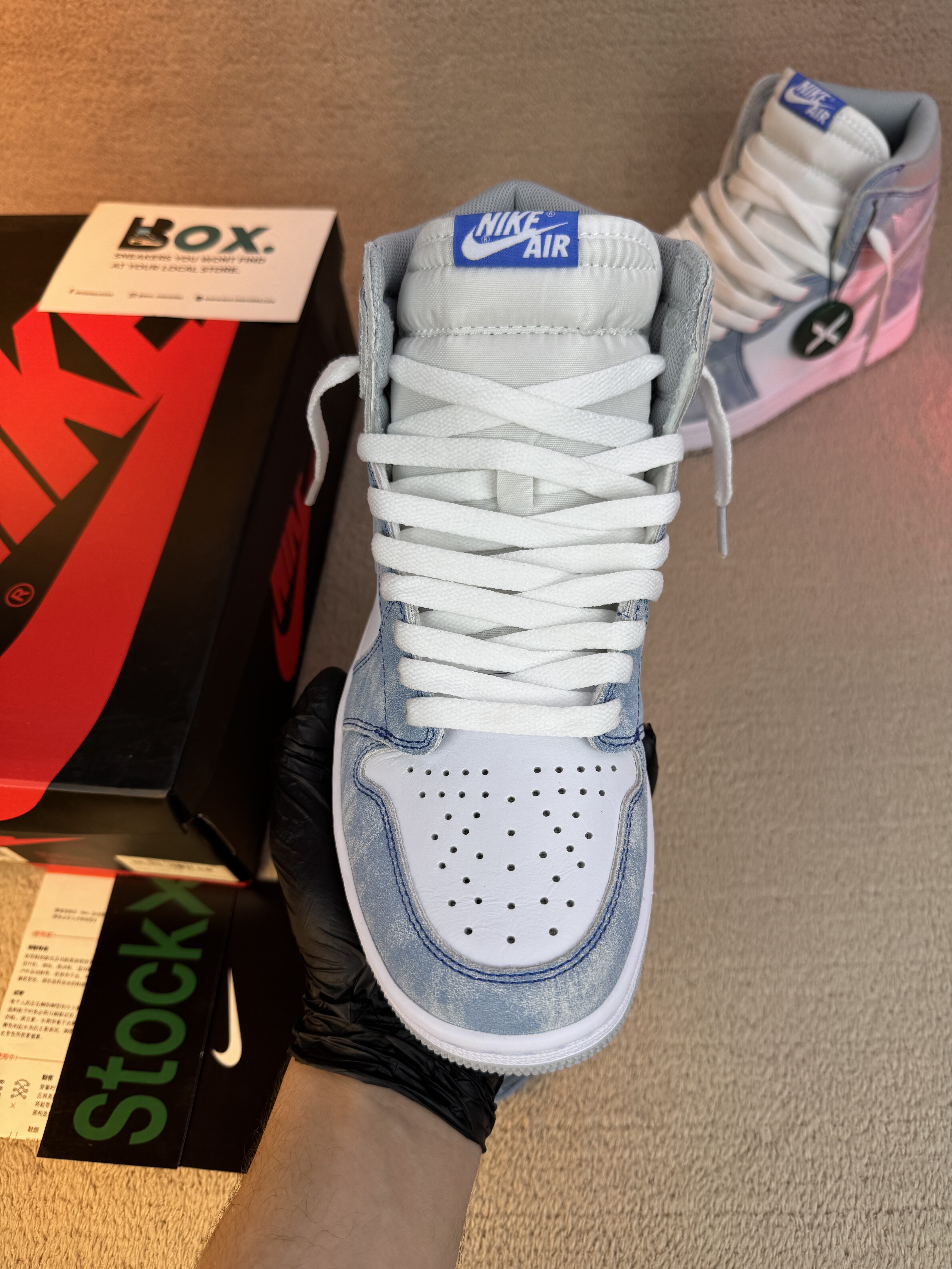 Jordan 1 Retro High Hyper Royal Smoke Grey - Image 8
