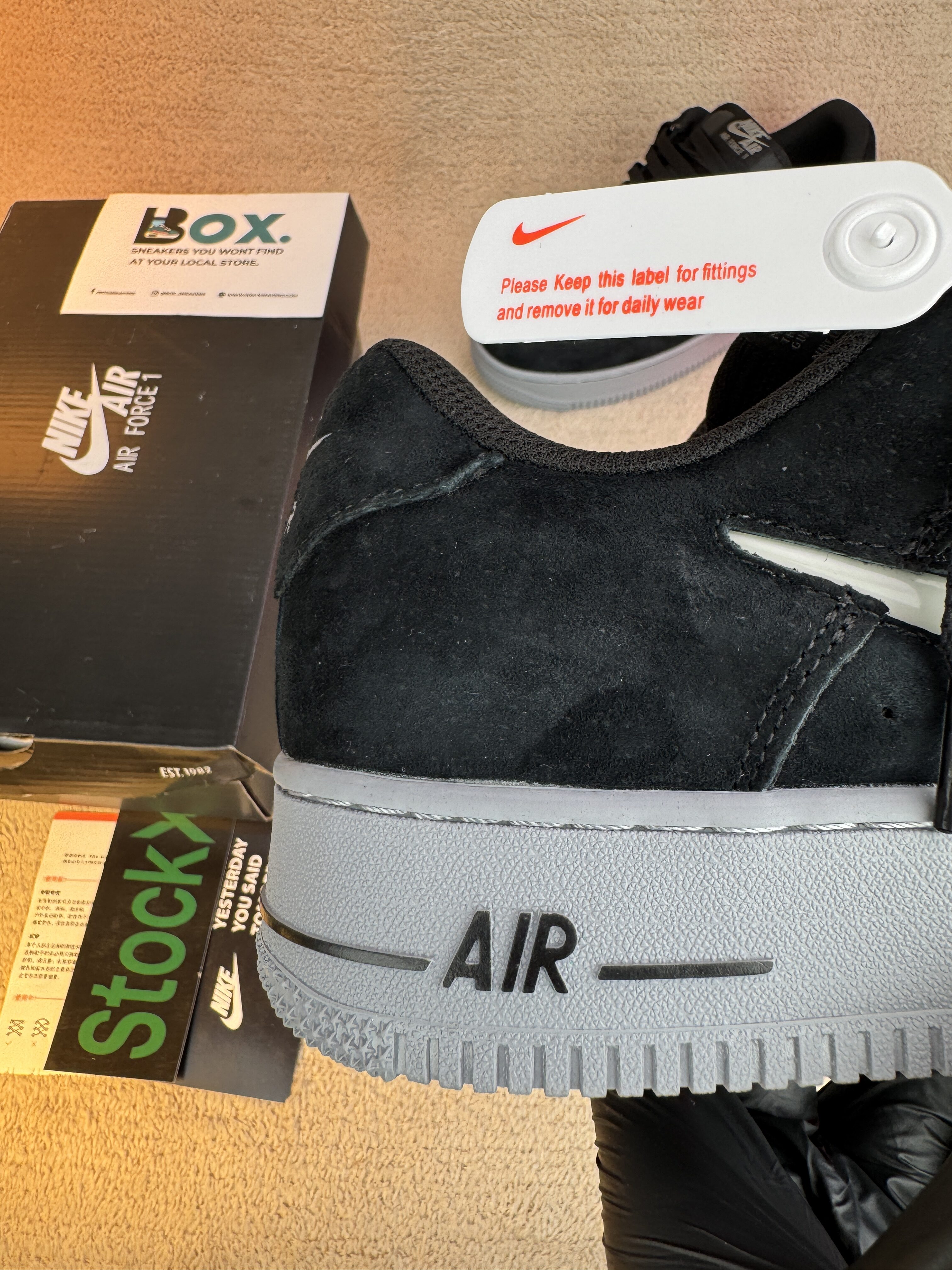 Nike Air Force 1 Low '07 Jewel Black Cool Grey - Image 4