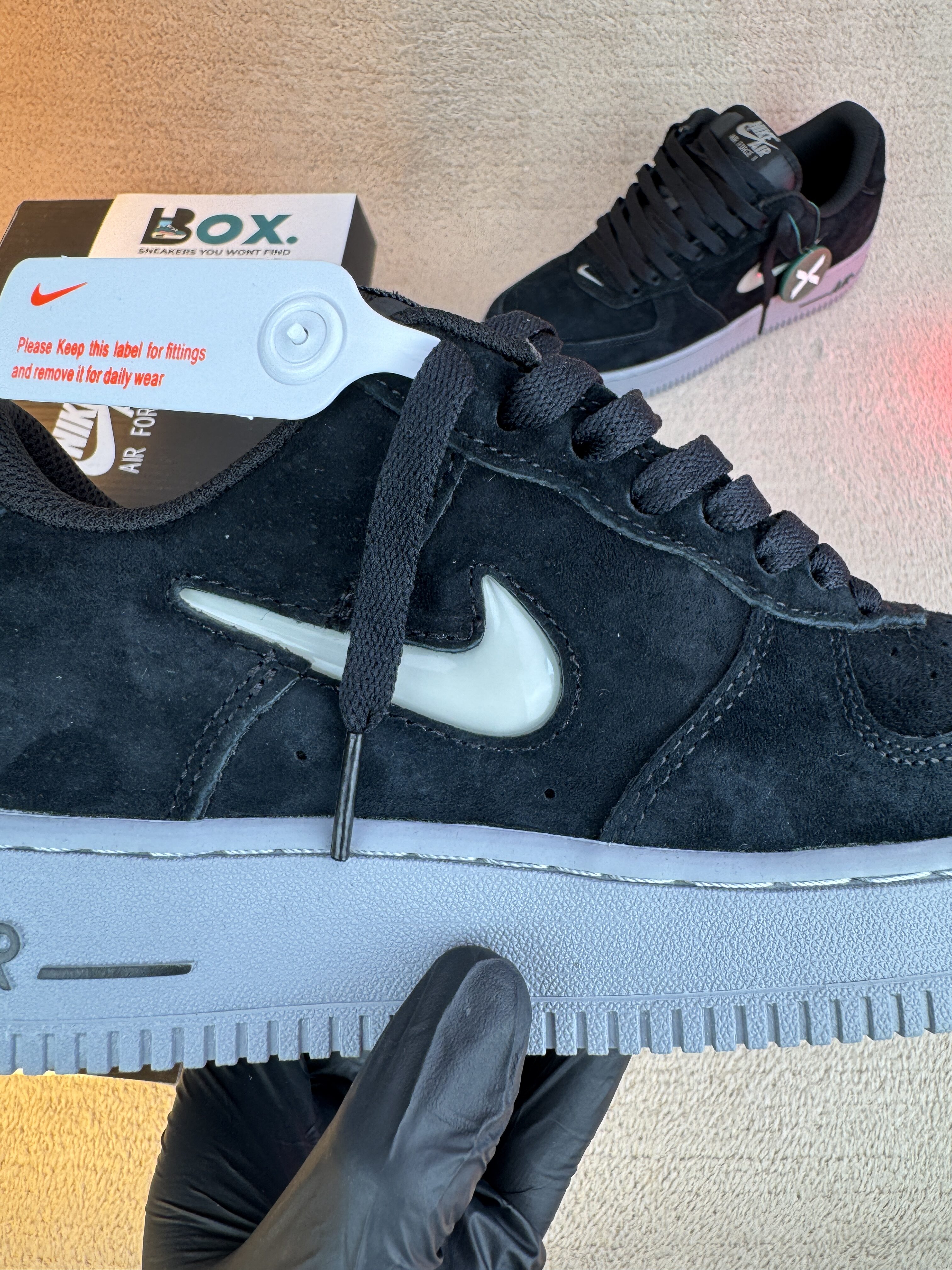 Nike Air Force 1 Low '07 Jewel Black Cool Grey - Image 5