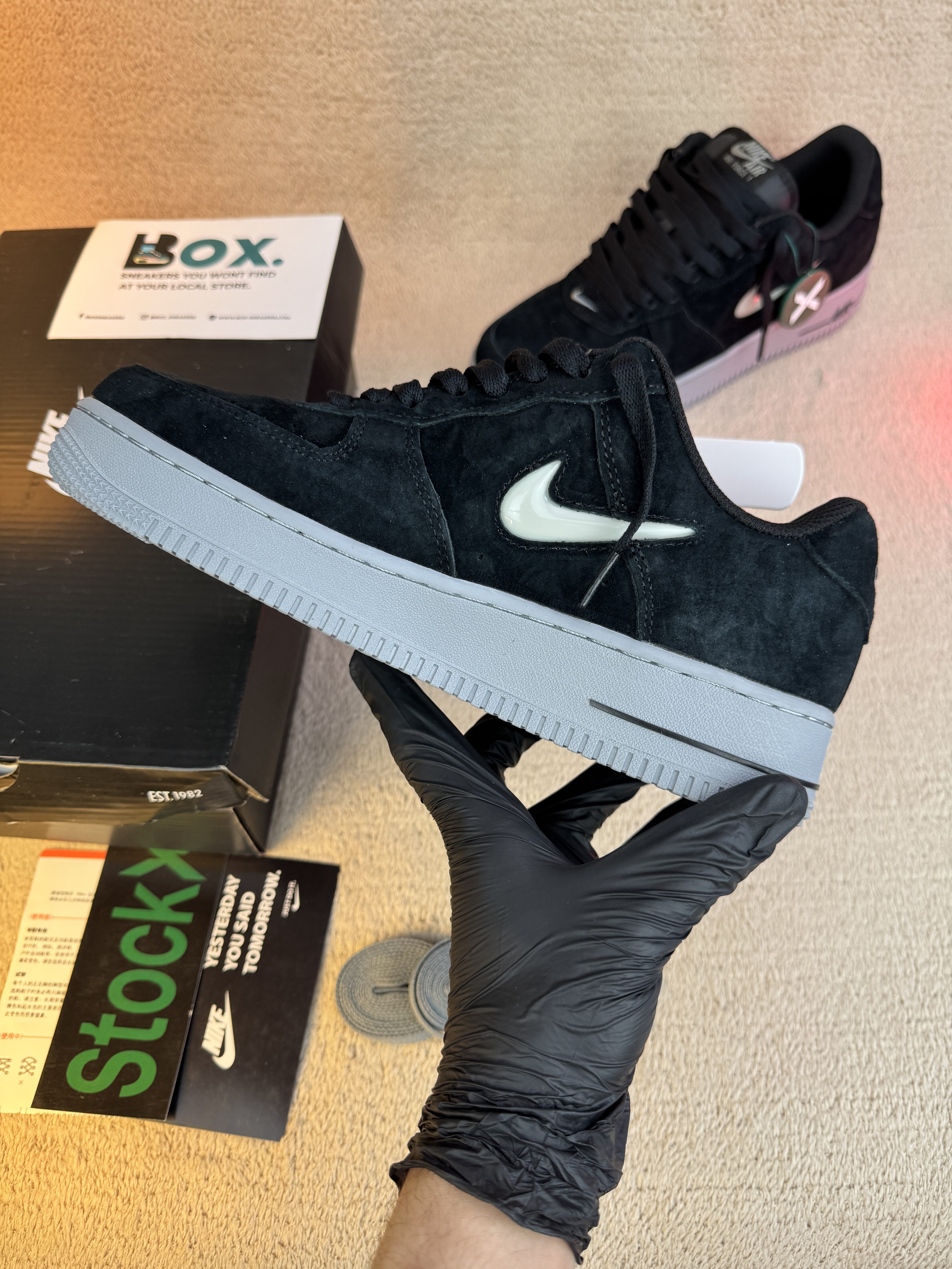 Nike Air Force 1 Low '07 Jewel Black Cool Grey - Image 12
