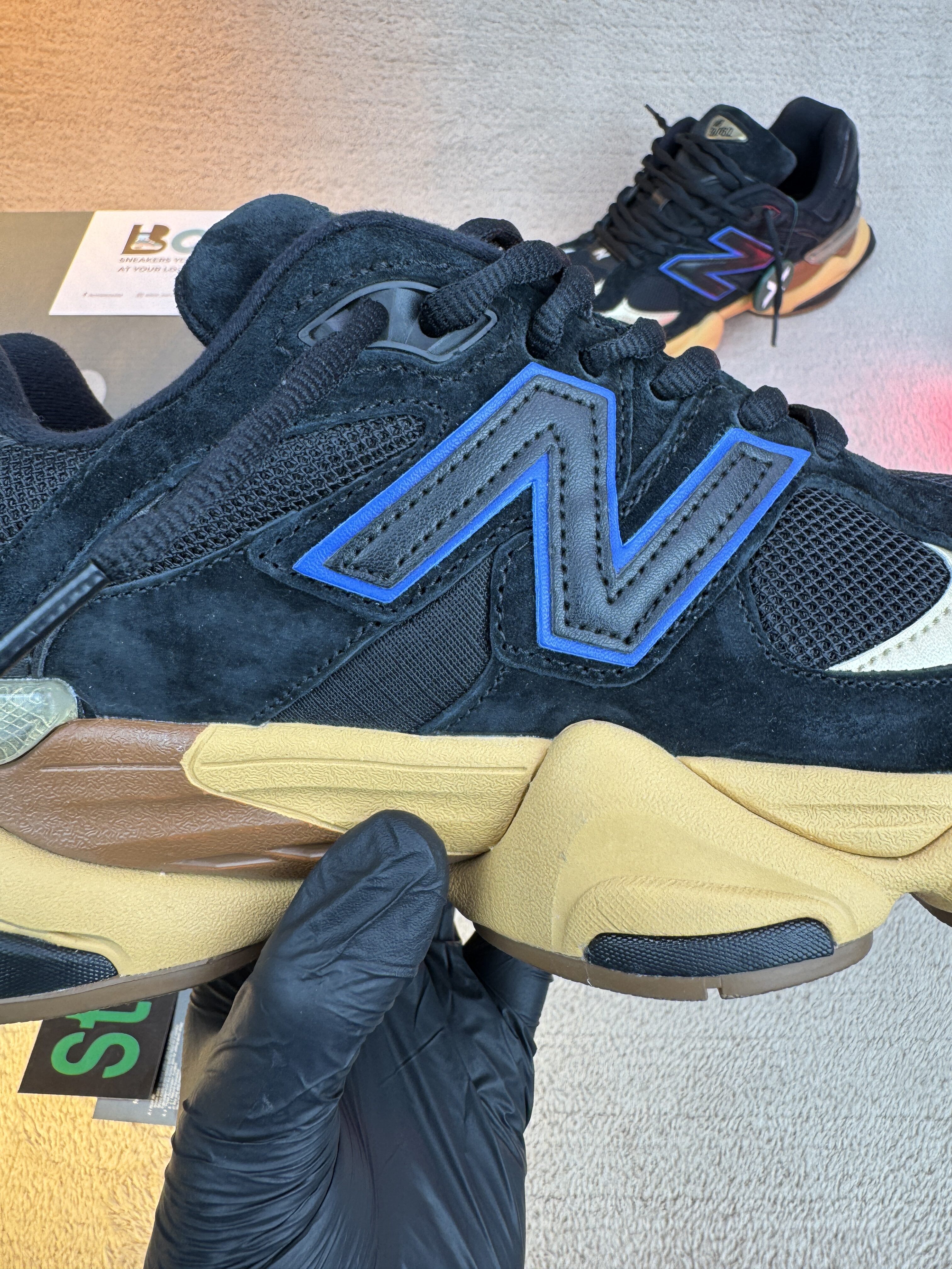New Balance 9060 Black Royal Gum - Image 5