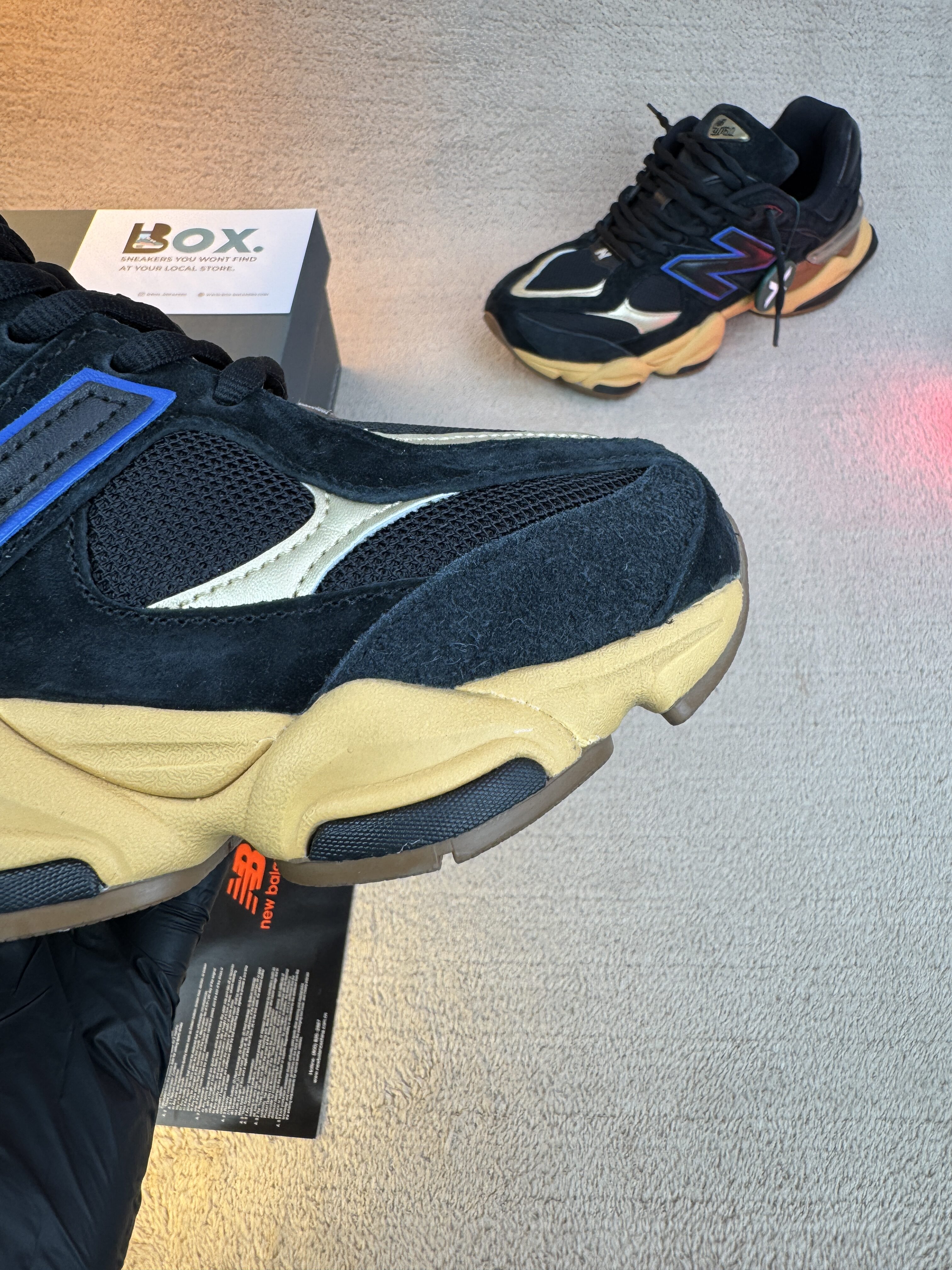 New Balance 9060 Black Royal Gum - Image 6