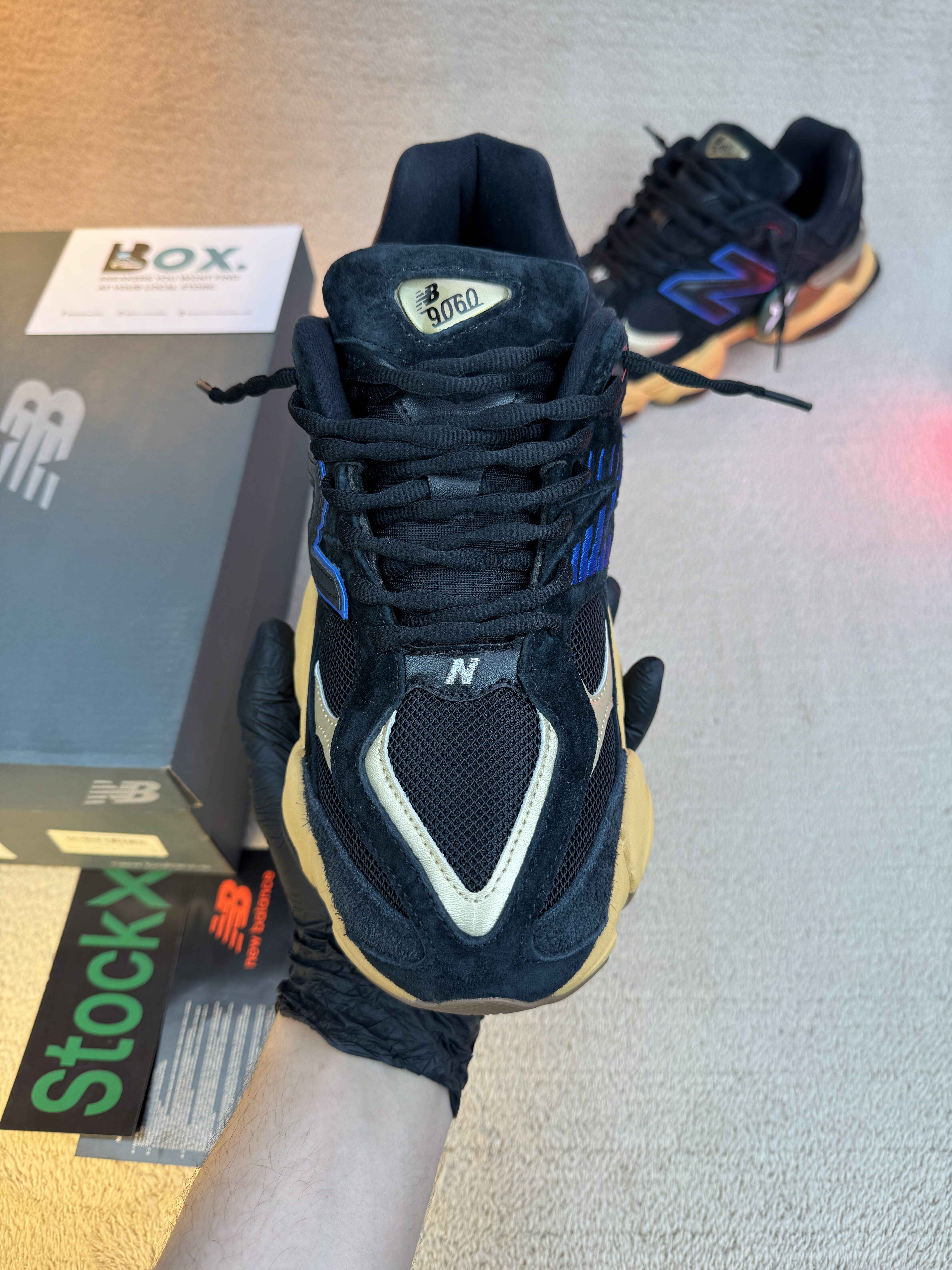 New Balance 9060 Black Royal Gum - Image 9