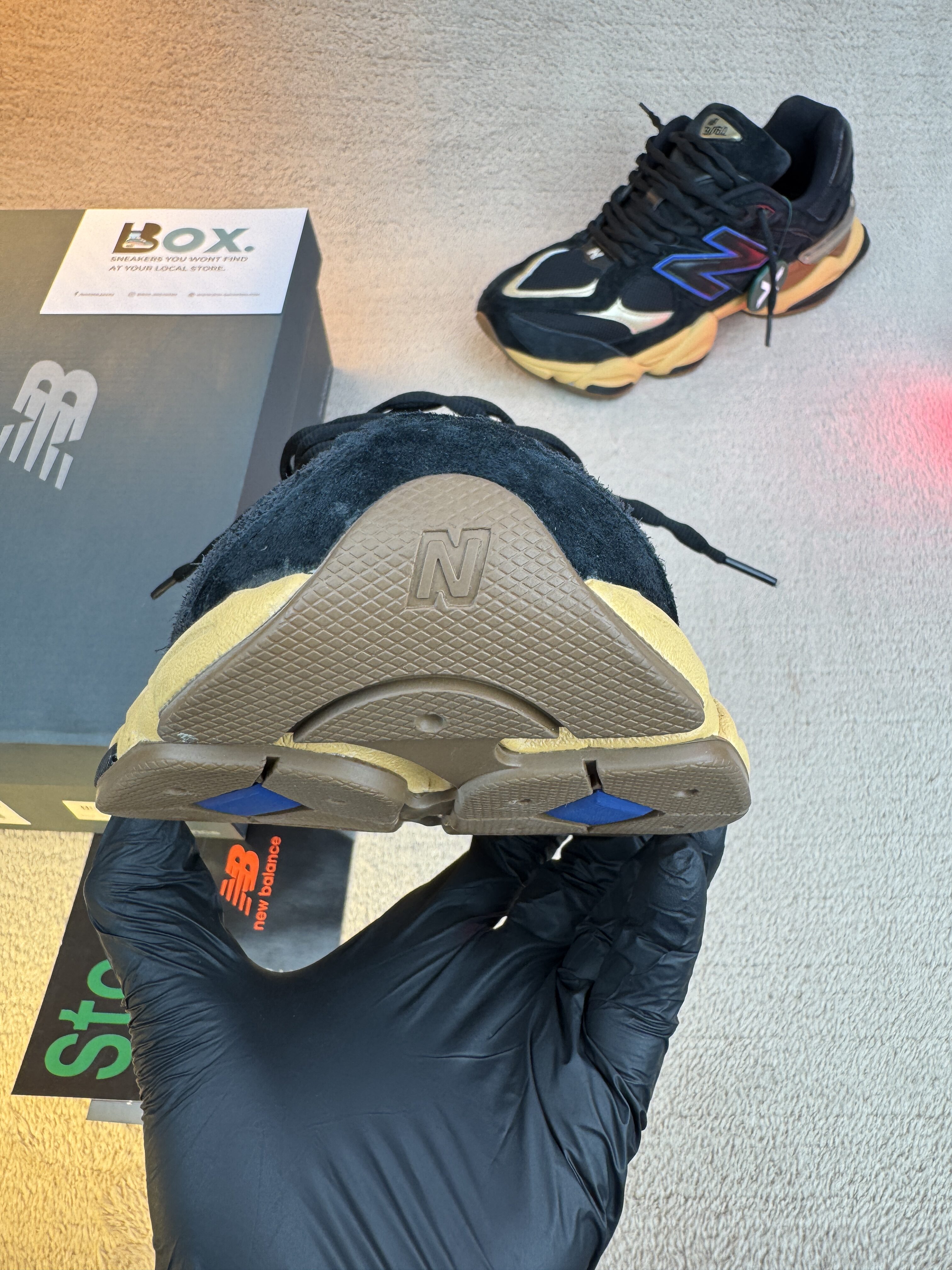 New Balance 9060 Black Royal Gum - Image 7
