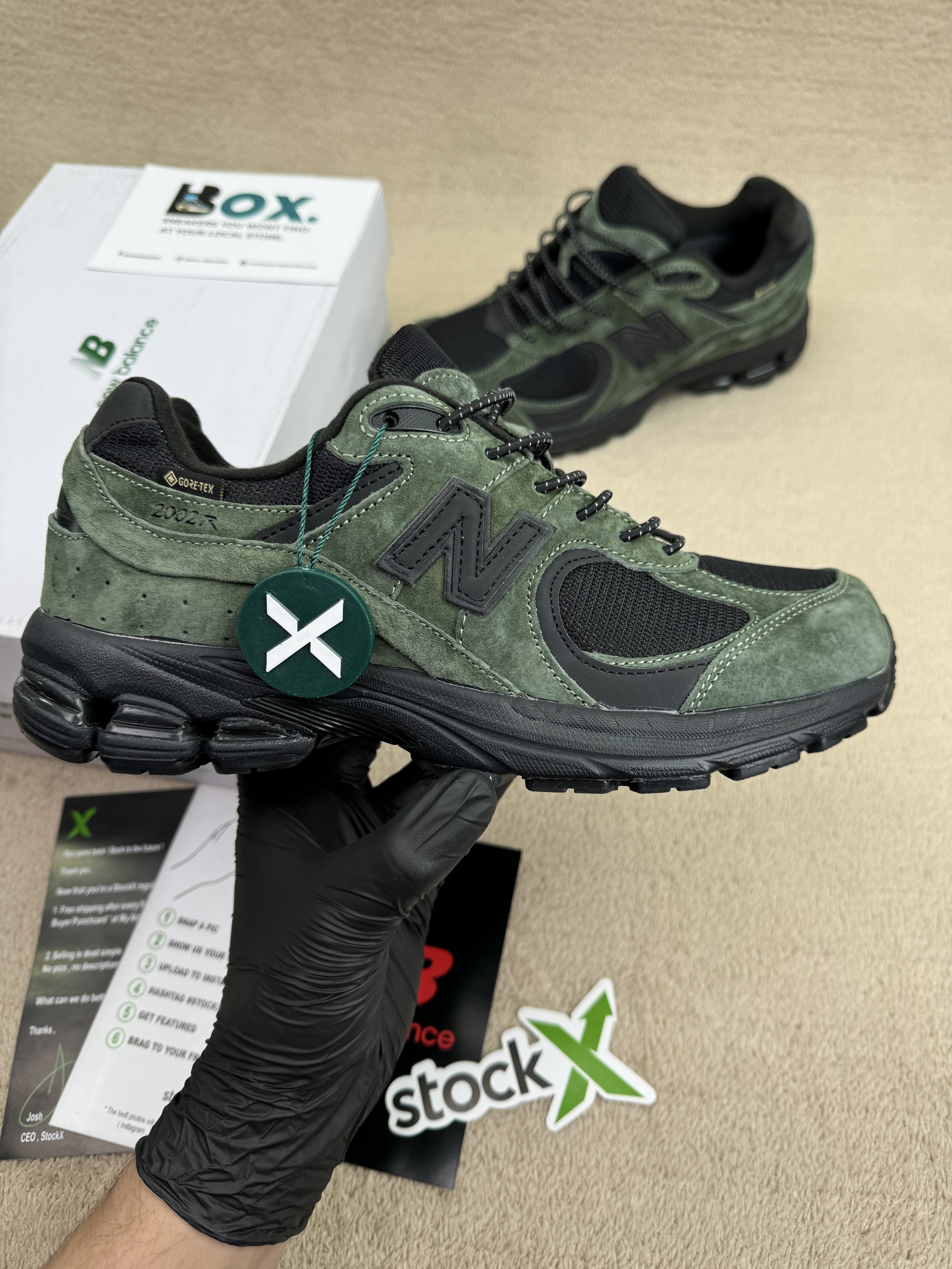 New Balance JJJJound x 2002R GORE-TEX 'Pine' - Image 4
