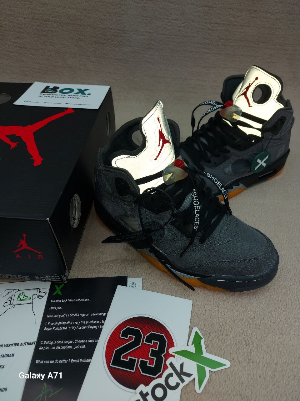 Jordan 5 Retrp SP X Off-White Mid Mulisn - Image 3