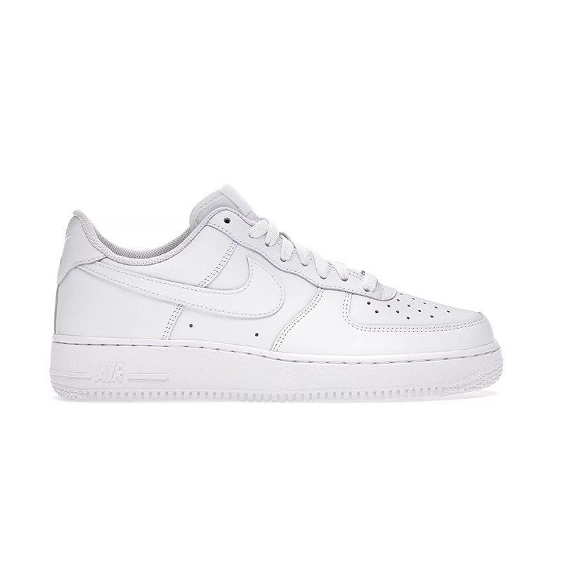 Nike Air Force 1 '07 'Triple White' premium leather