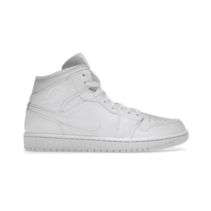 Jordan 1 Mid Triple White