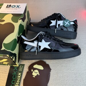 A Bathing Ape Bape Sta #2 Black White