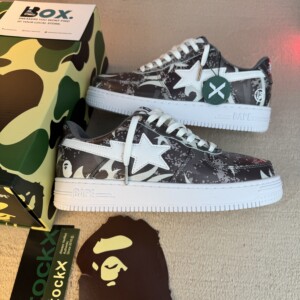 A Bathing Ape Bape Sta Low CLOT Black Trial Camo