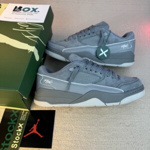 Jordan Flight Court Cool Grey Varsity Red
