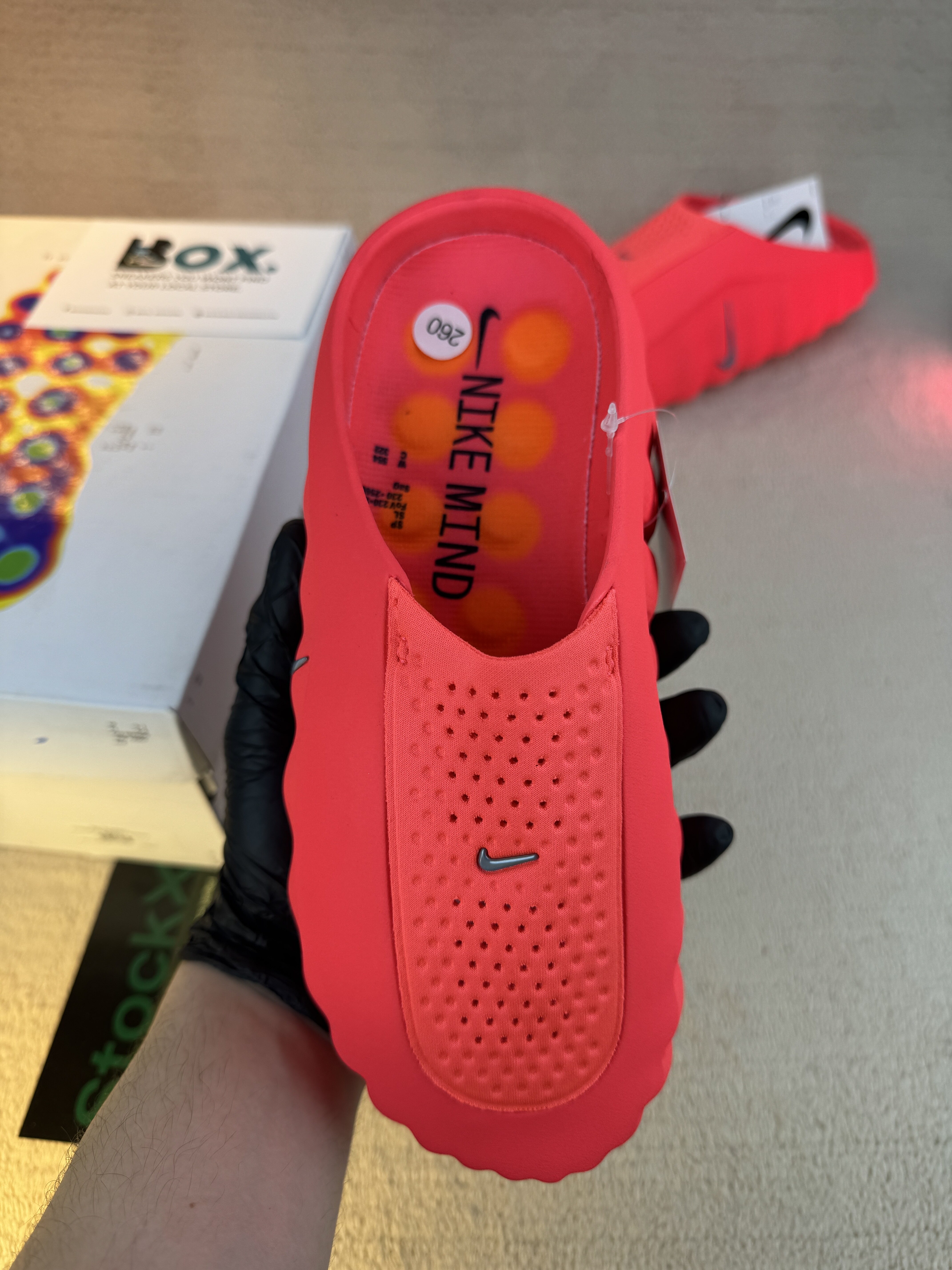 Nike Mind 001 Slide Solar Red - Image 8