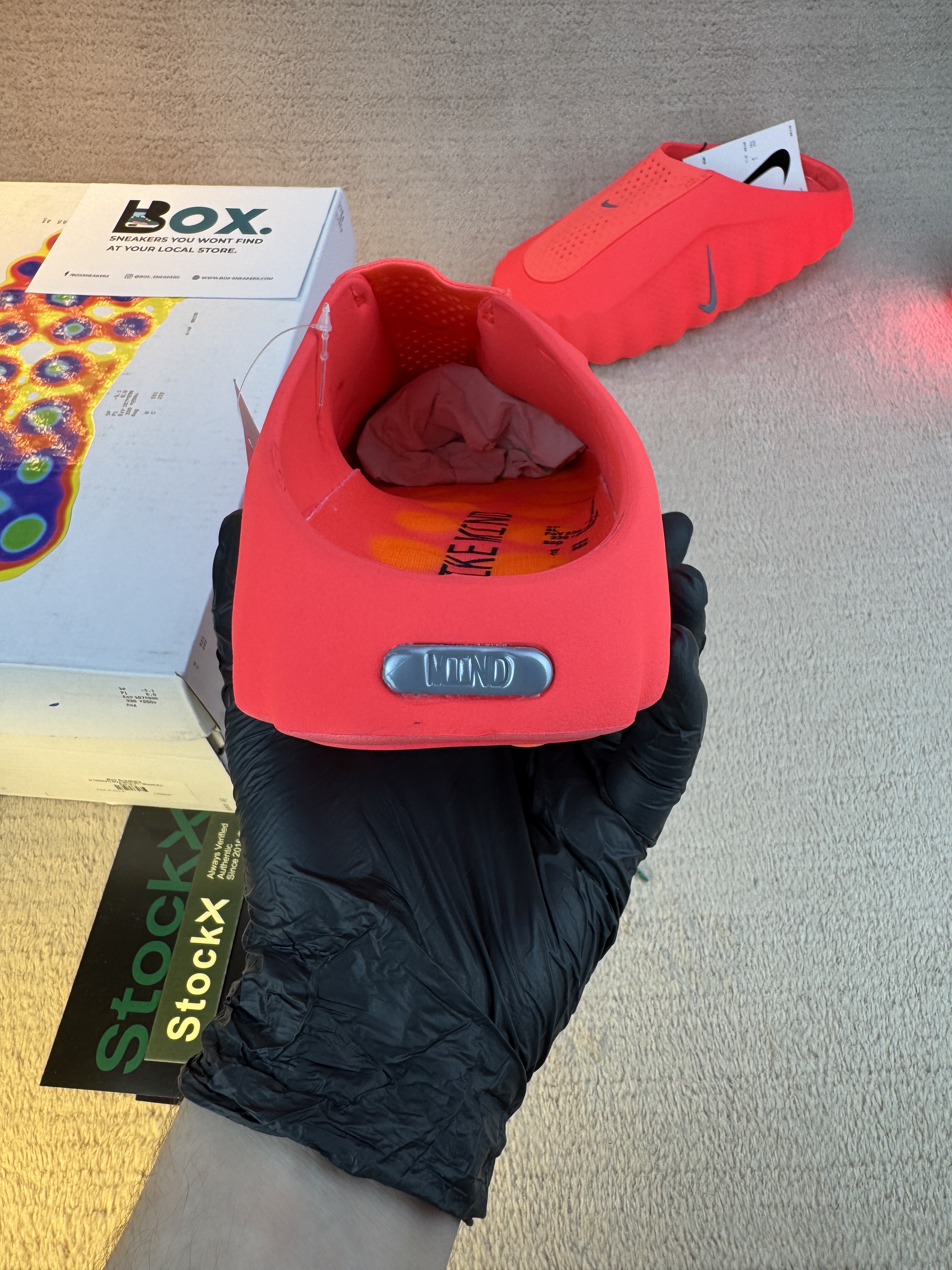 Nike Mind 001 Slide Solar Red - Image 9