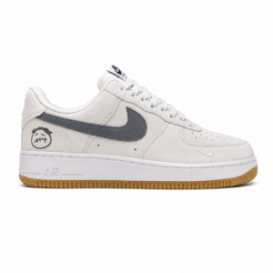 Nike Air Force 1  in a light smoke grey suede dark