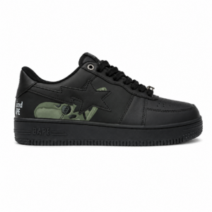 A Bathing Ape x Mastermind Bape Sta Low Shark Pack “Black”