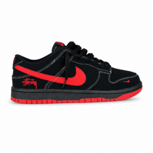 Nike Dunk Low X Stussy Black Red