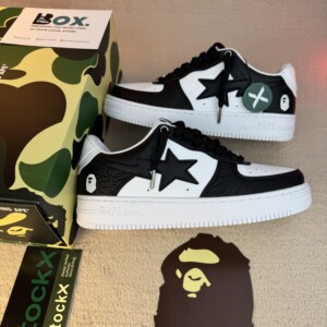 A Bathing Ape Bape Sta OS #2 M2 Black White