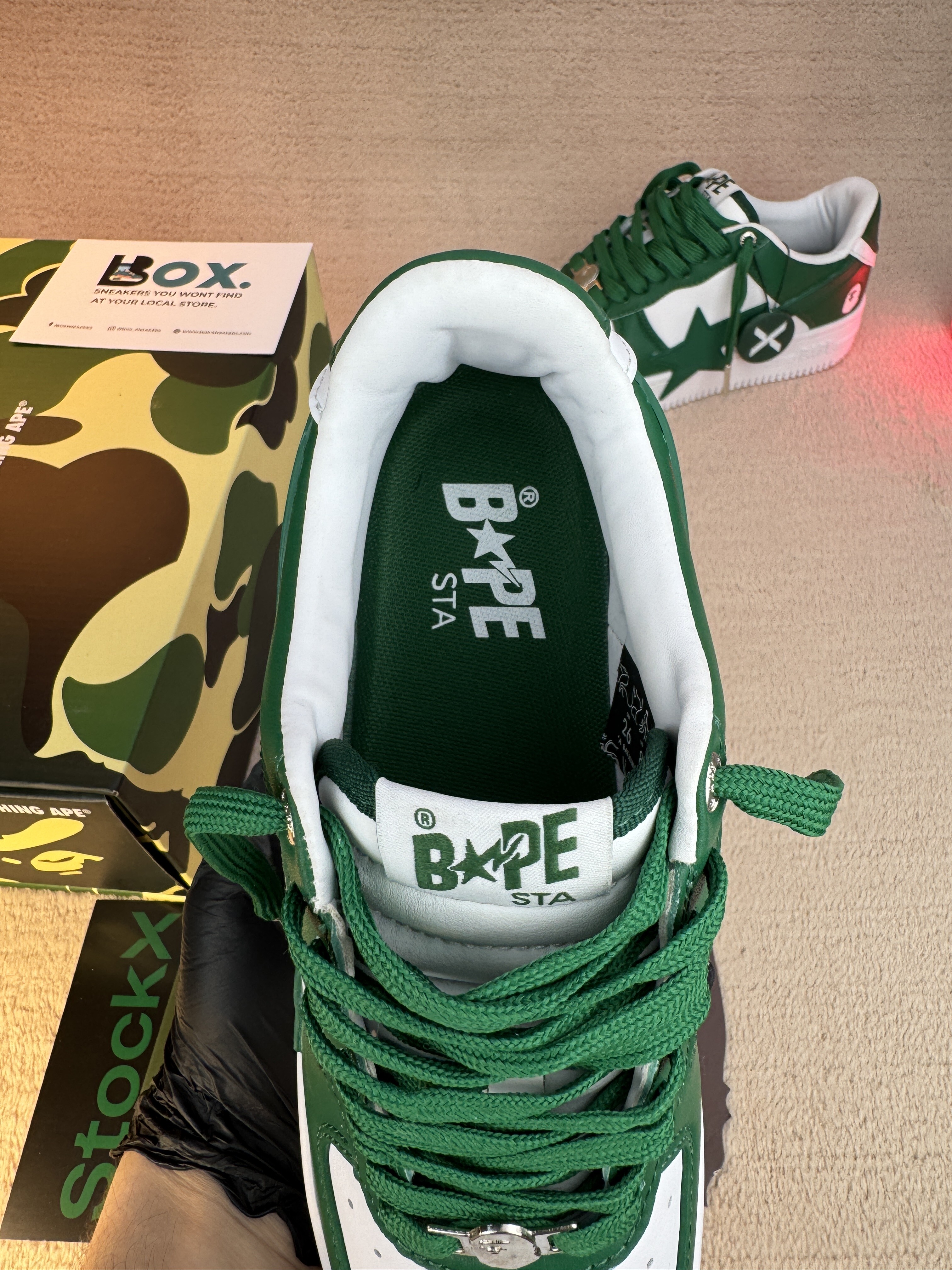 A Bathing Ape Bape Sta OS Green - Image 9