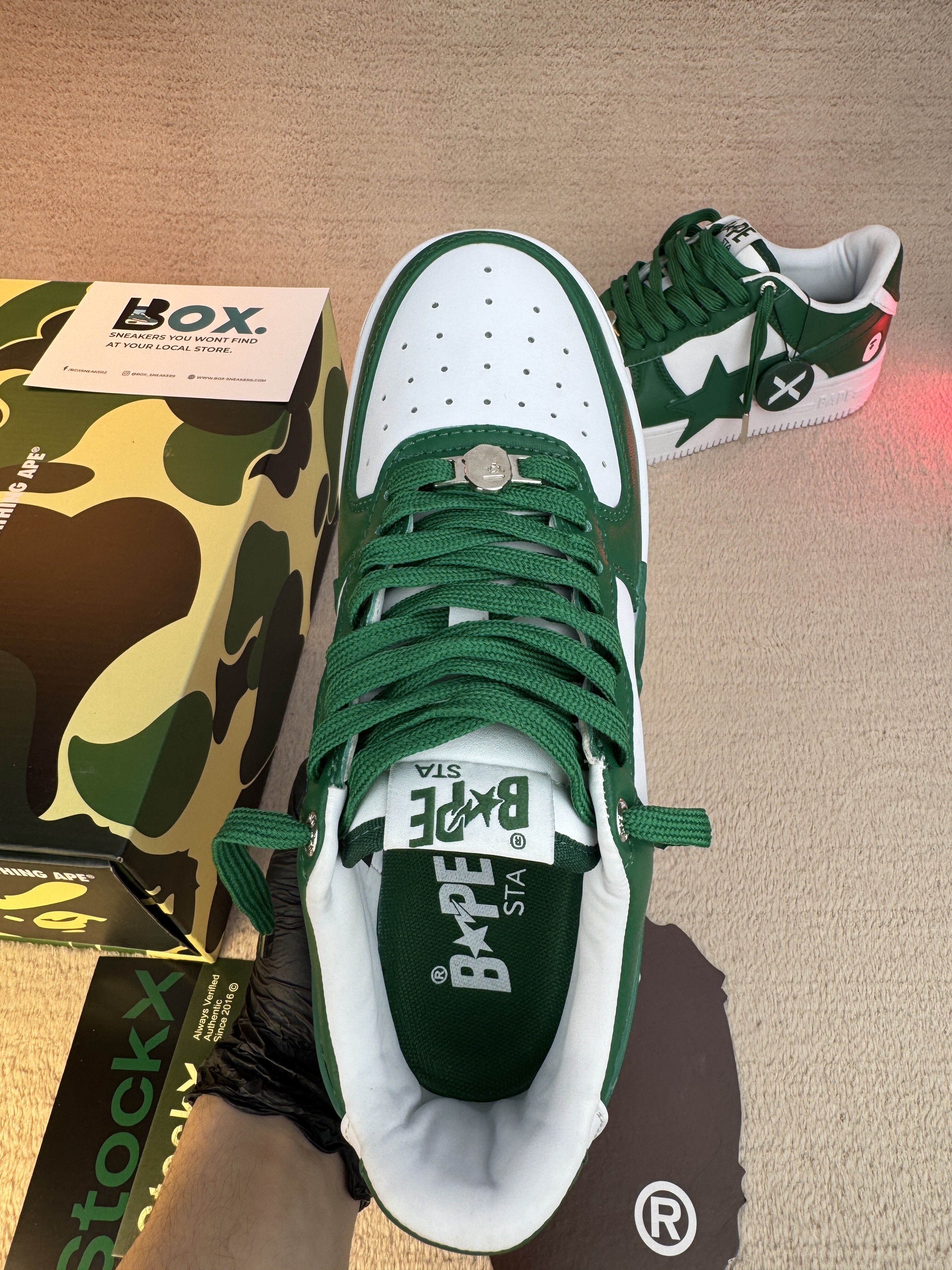 A Bathing Ape Bape Sta OS Green - Image 11