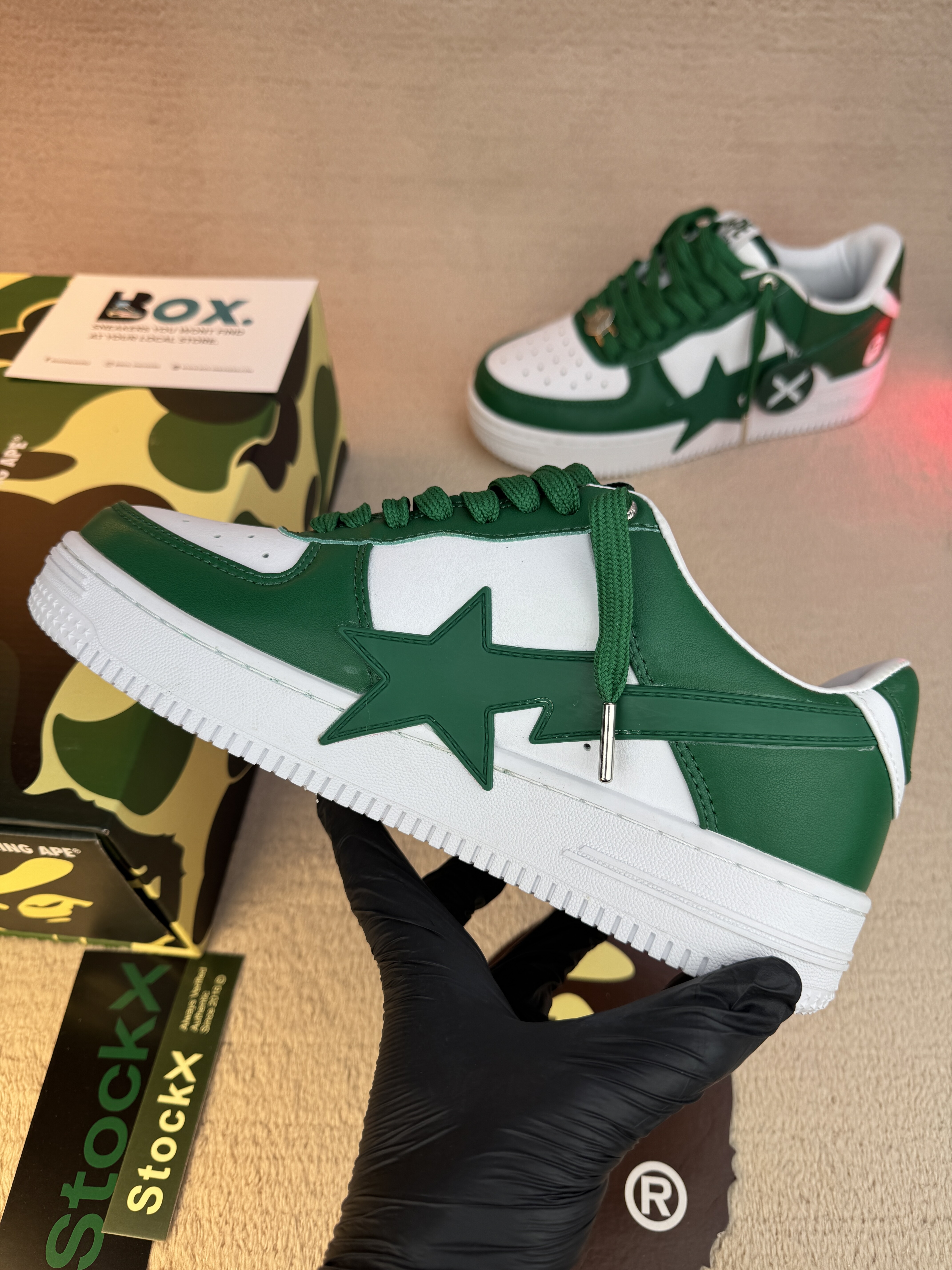 A Bathing Ape Bape Sta OS Green - Image 12