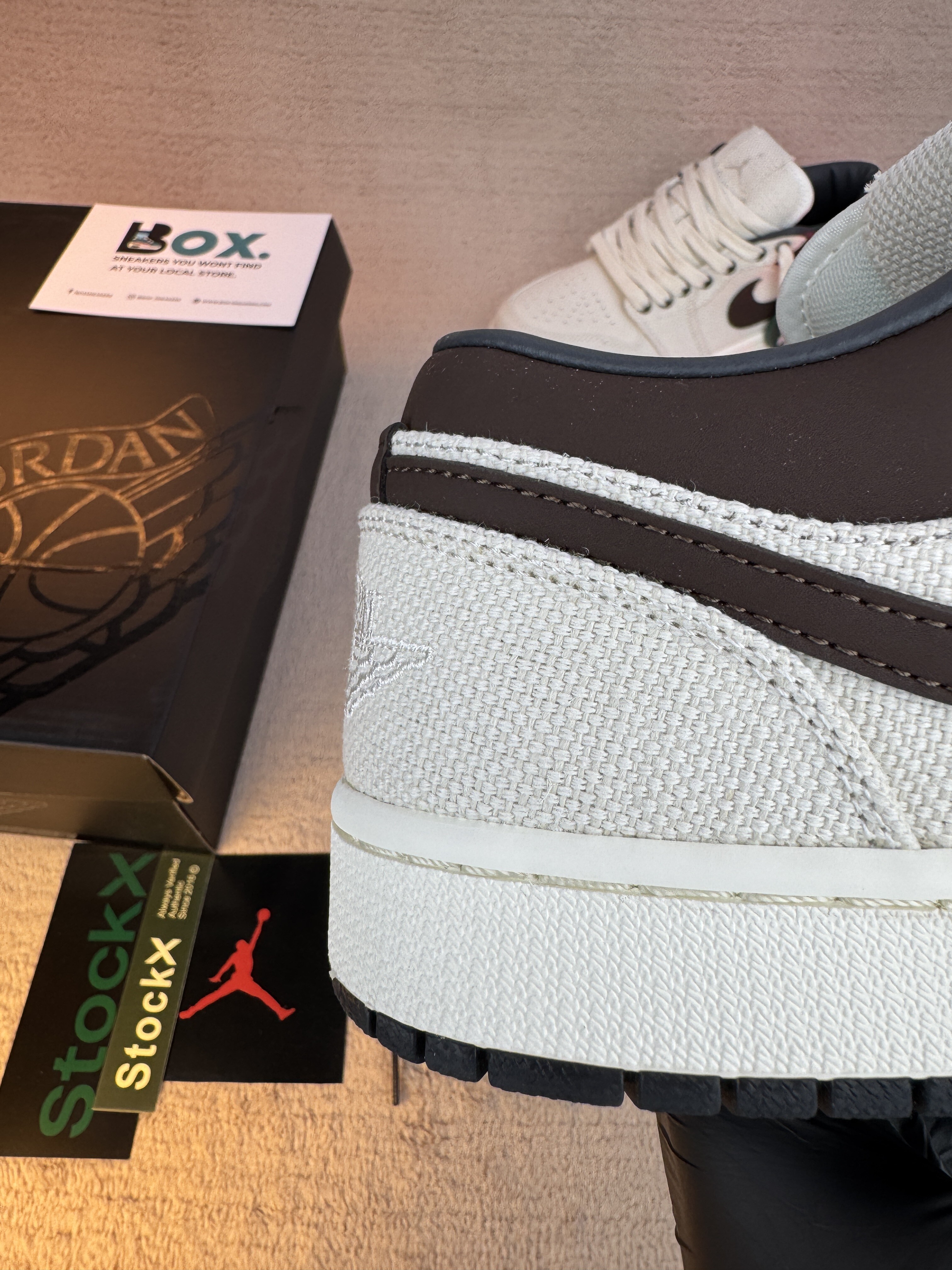 Jordan 1 Low Premium Pale Ivory Off Noir Baroque Brown - Image 4