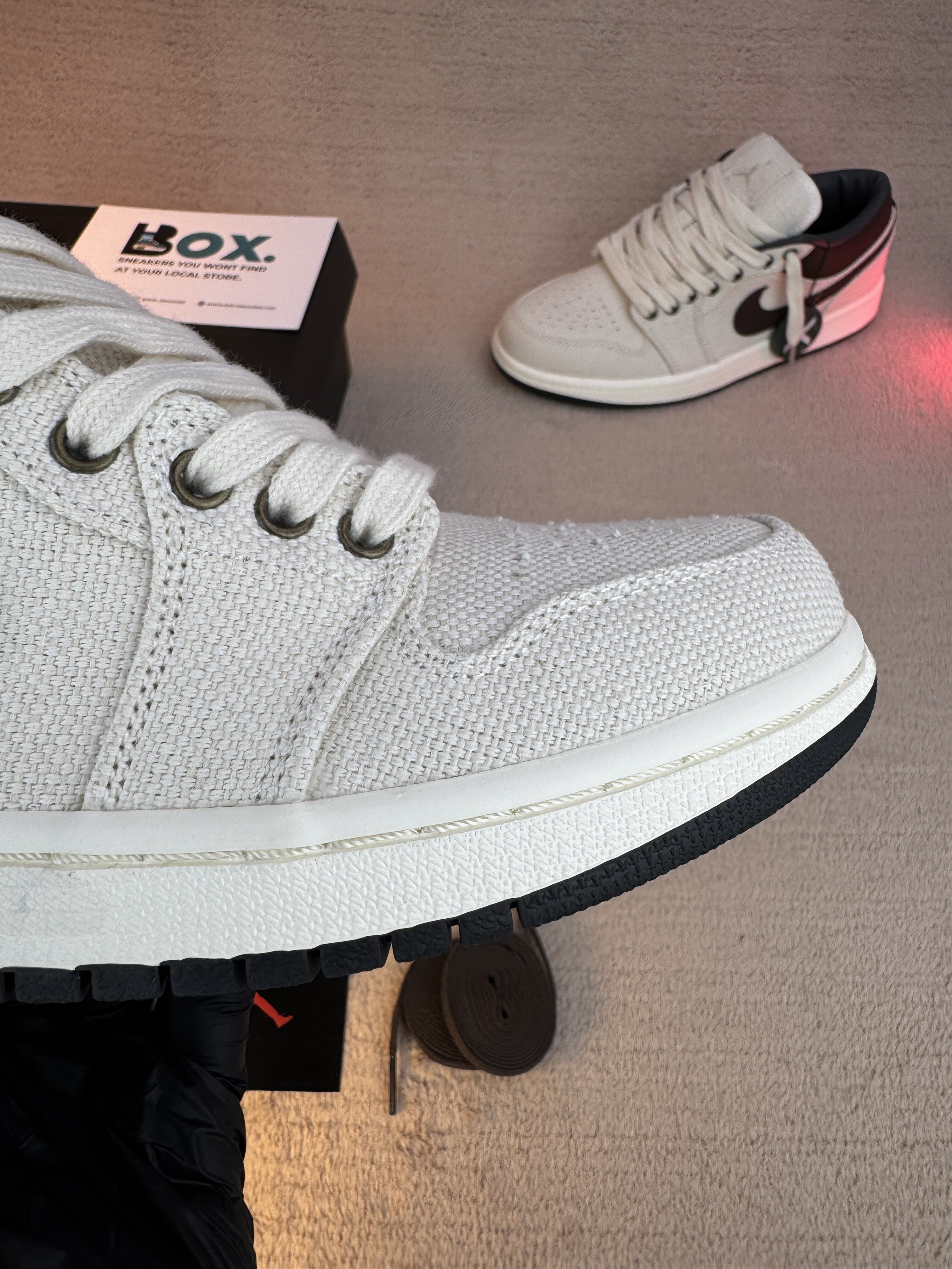 Jordan 1 Low Premium Pale Ivory Off Noir Baroque Brown - Image 6
