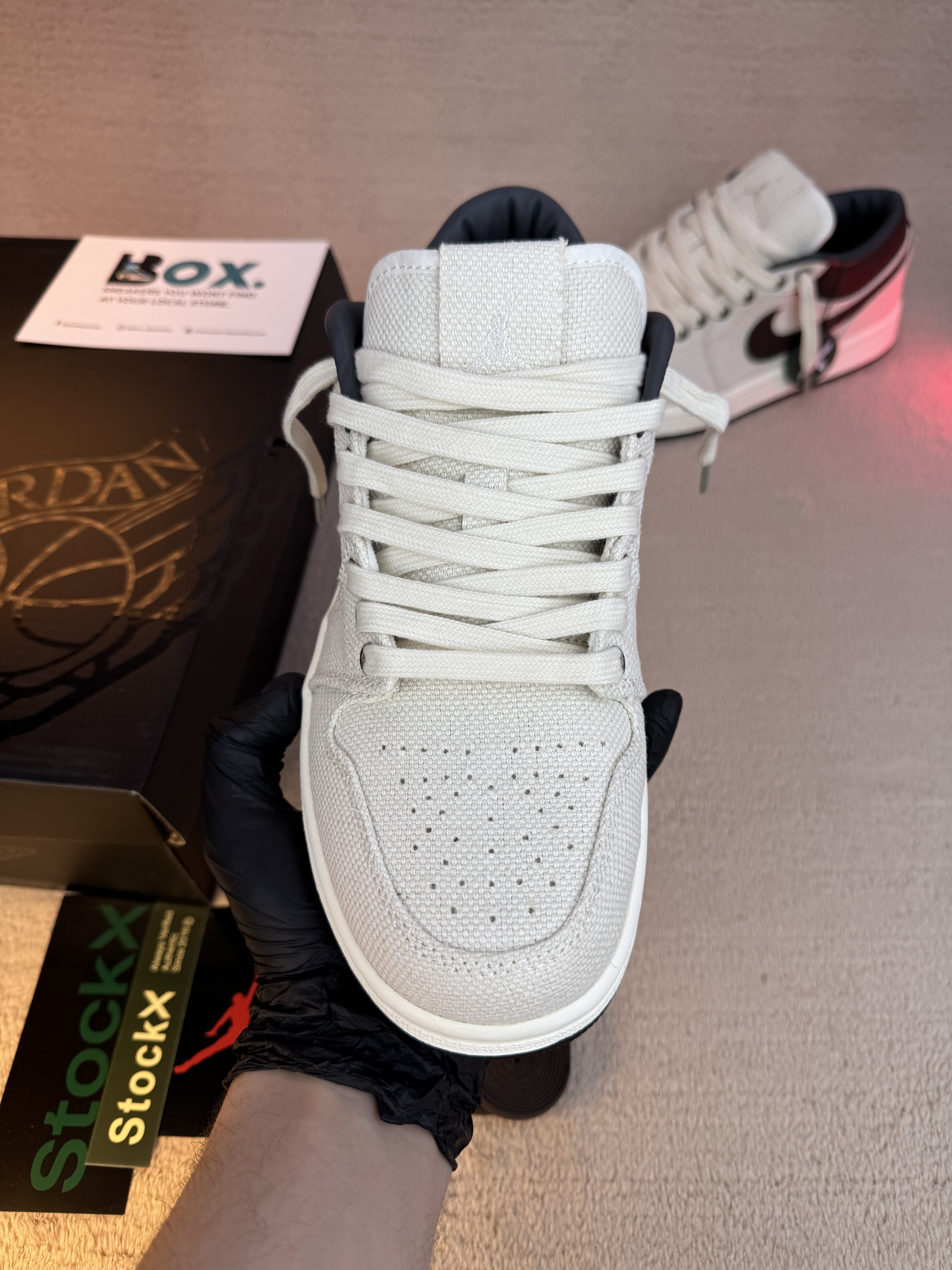 Jordan 1 Low Premium Pale Ivory Off Noir Baroque Brown - Image 8