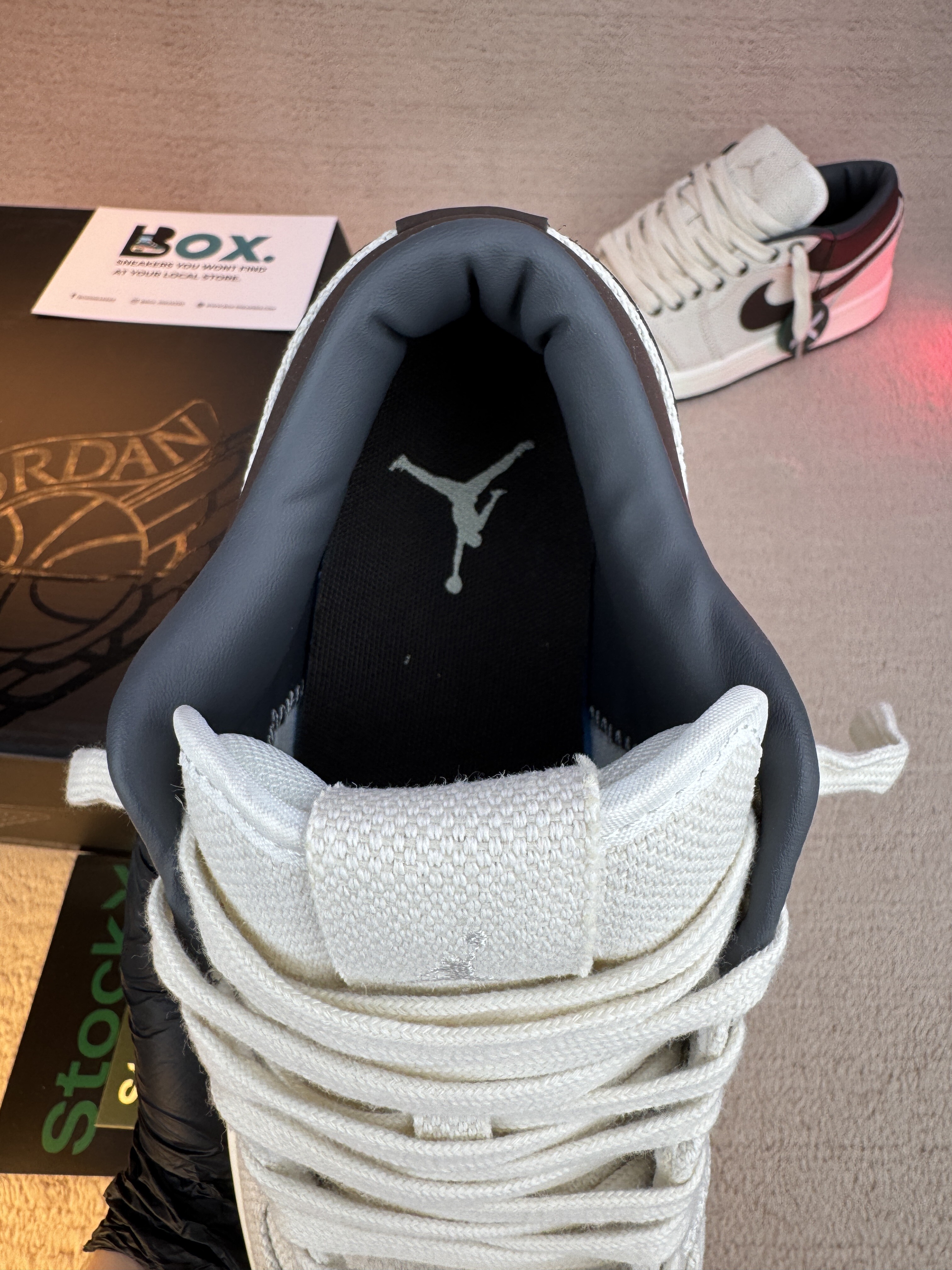 Jordan 1 Low Premium Pale Ivory Off Noir Baroque Brown - Image 9