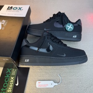 Nike Air Force 1 Low '07 LV8 Black Patent Swoosh