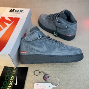 Nike Air Force 1 Mid Supreme Dark  Grey